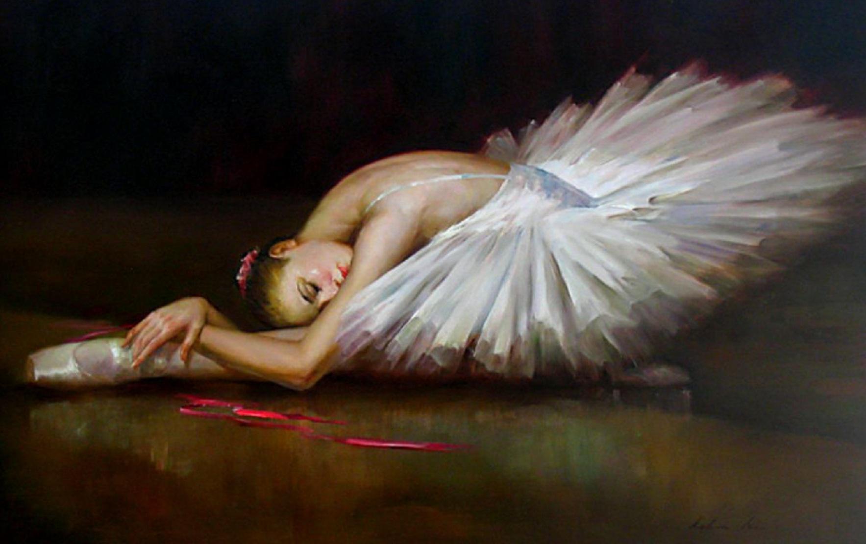 Painting Artistic Ballerina Wallpaper