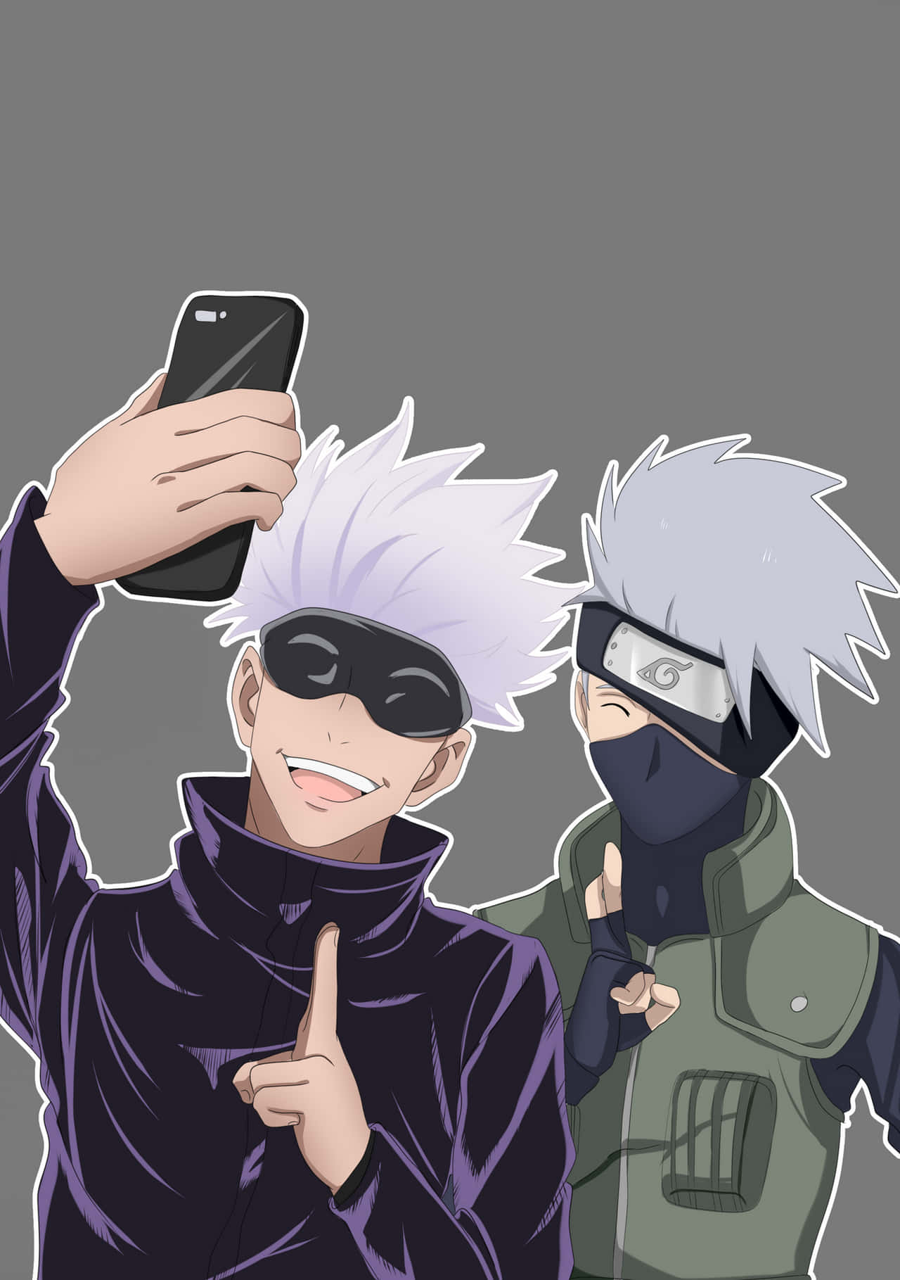 Download Gojo And Kakashi Picture