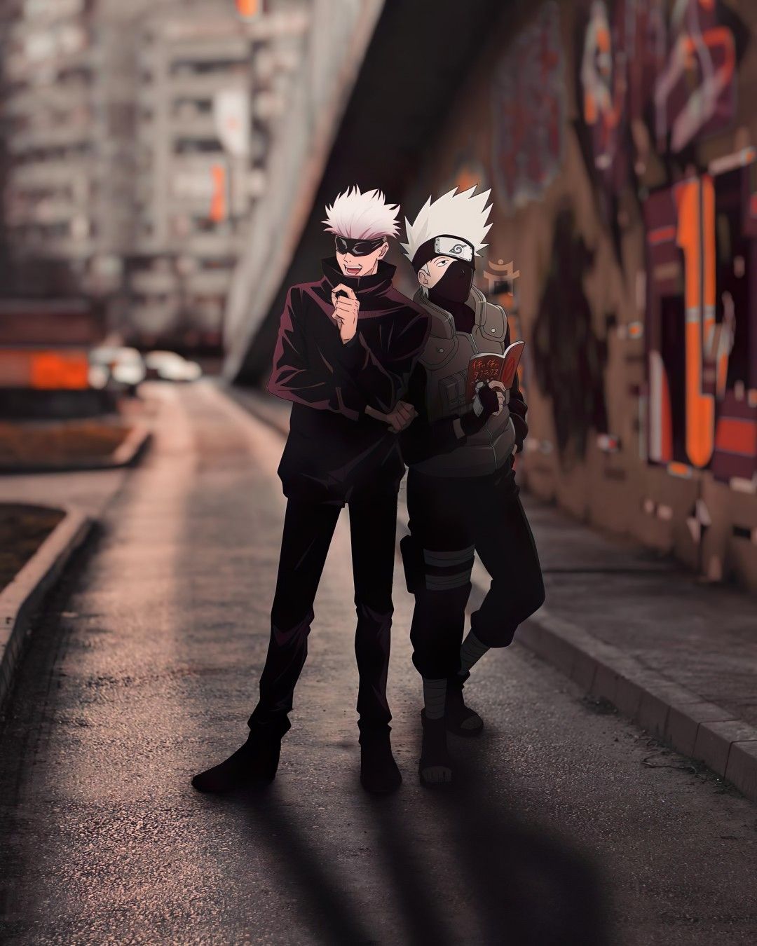 Gojo satoru & kakashi hatake wallpaper