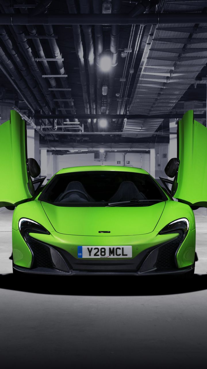McLaren 650S, mantis green, sports car