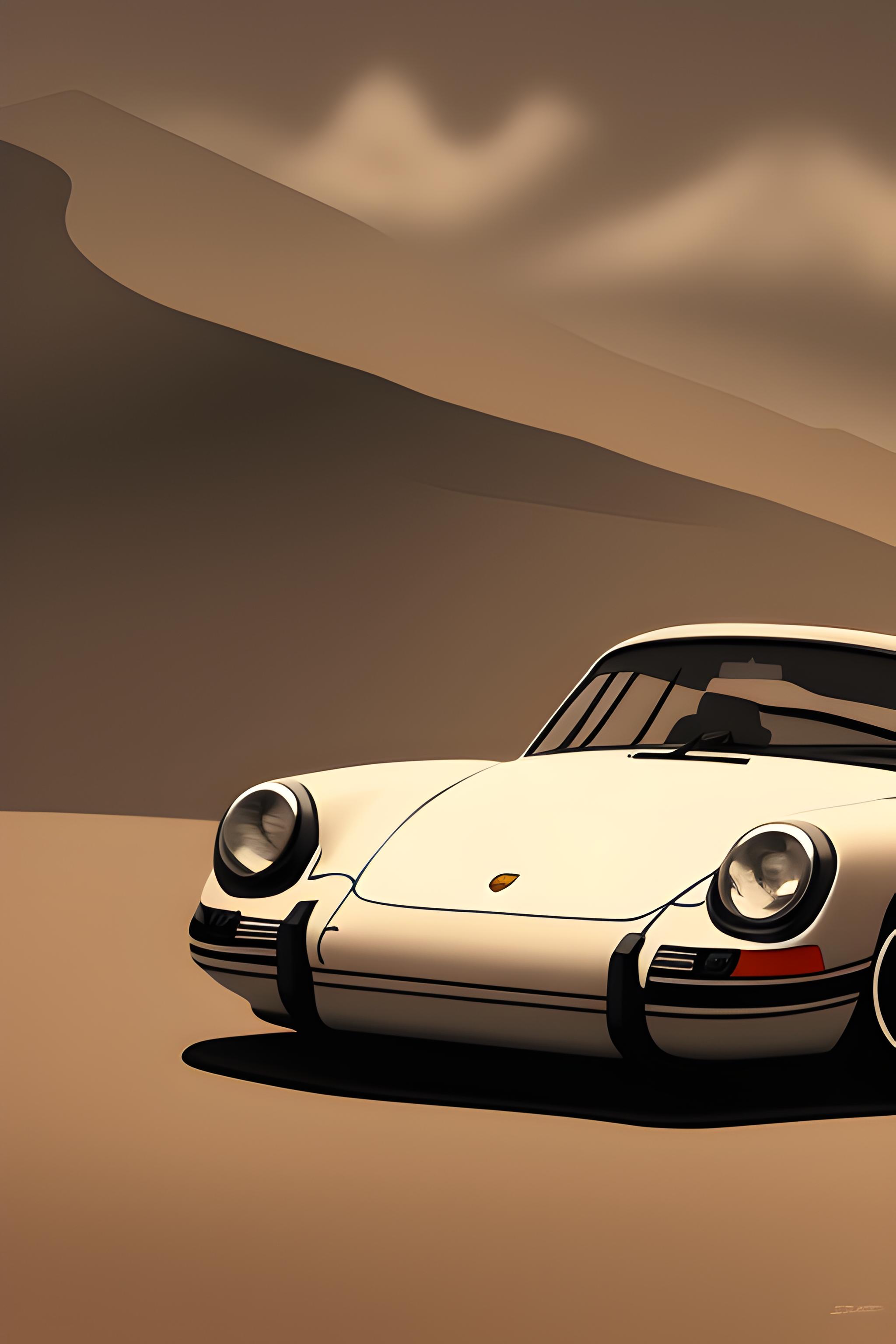 Old porsche