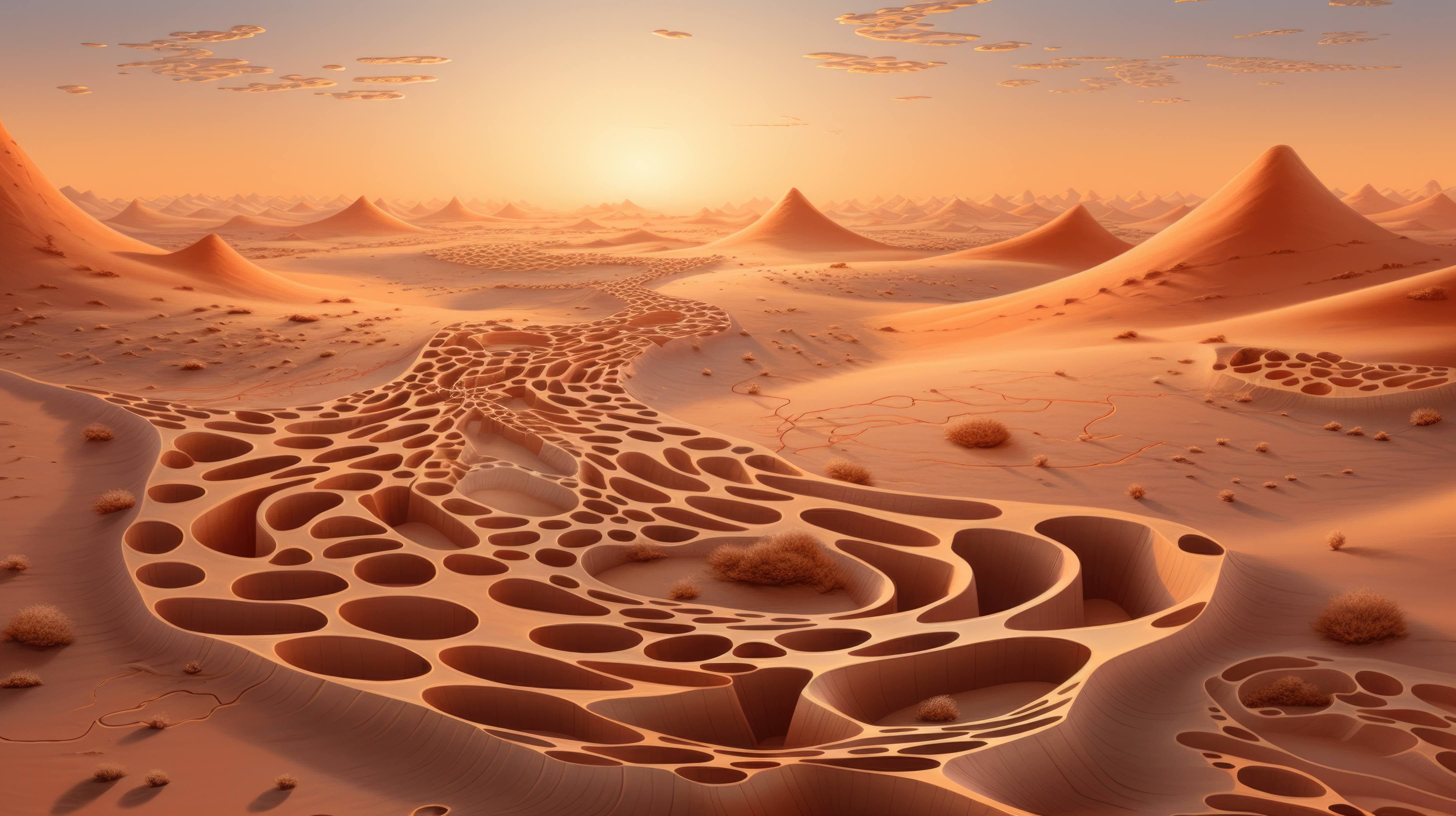 Free AI art image of desert planet
