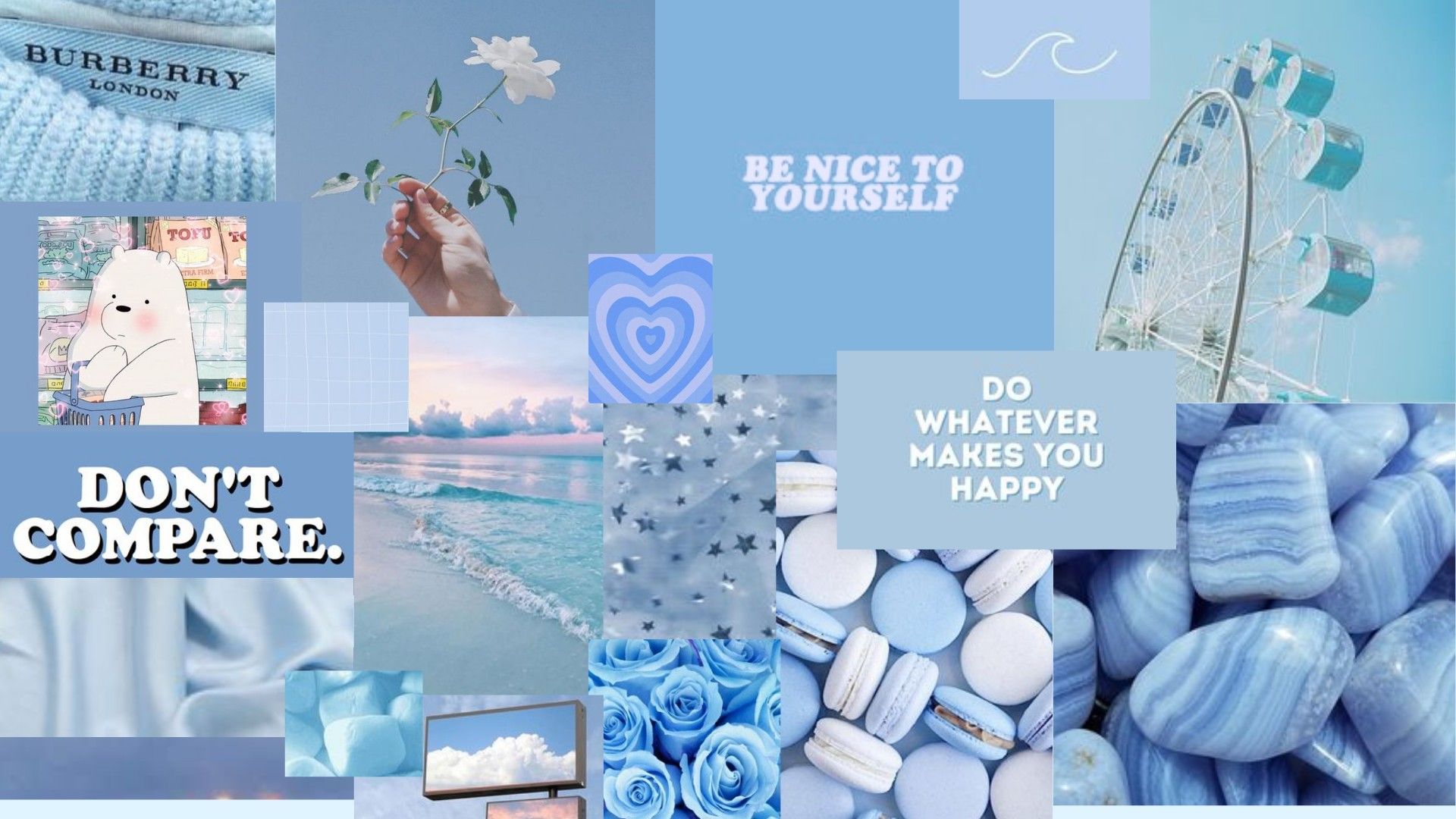 Blue Aesthetic Desktop Wallpaper
