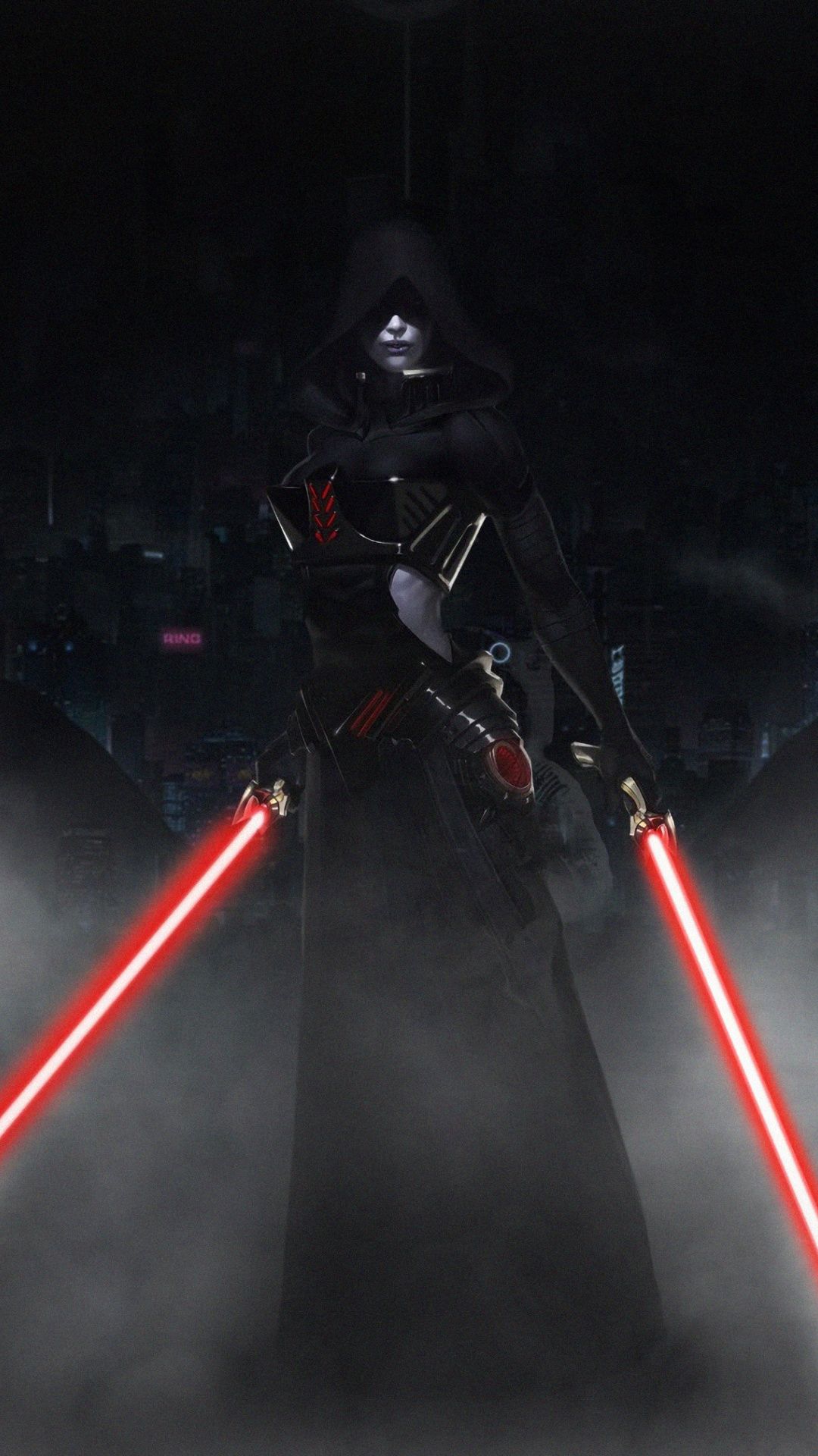 Girl in hood, dark, star wars