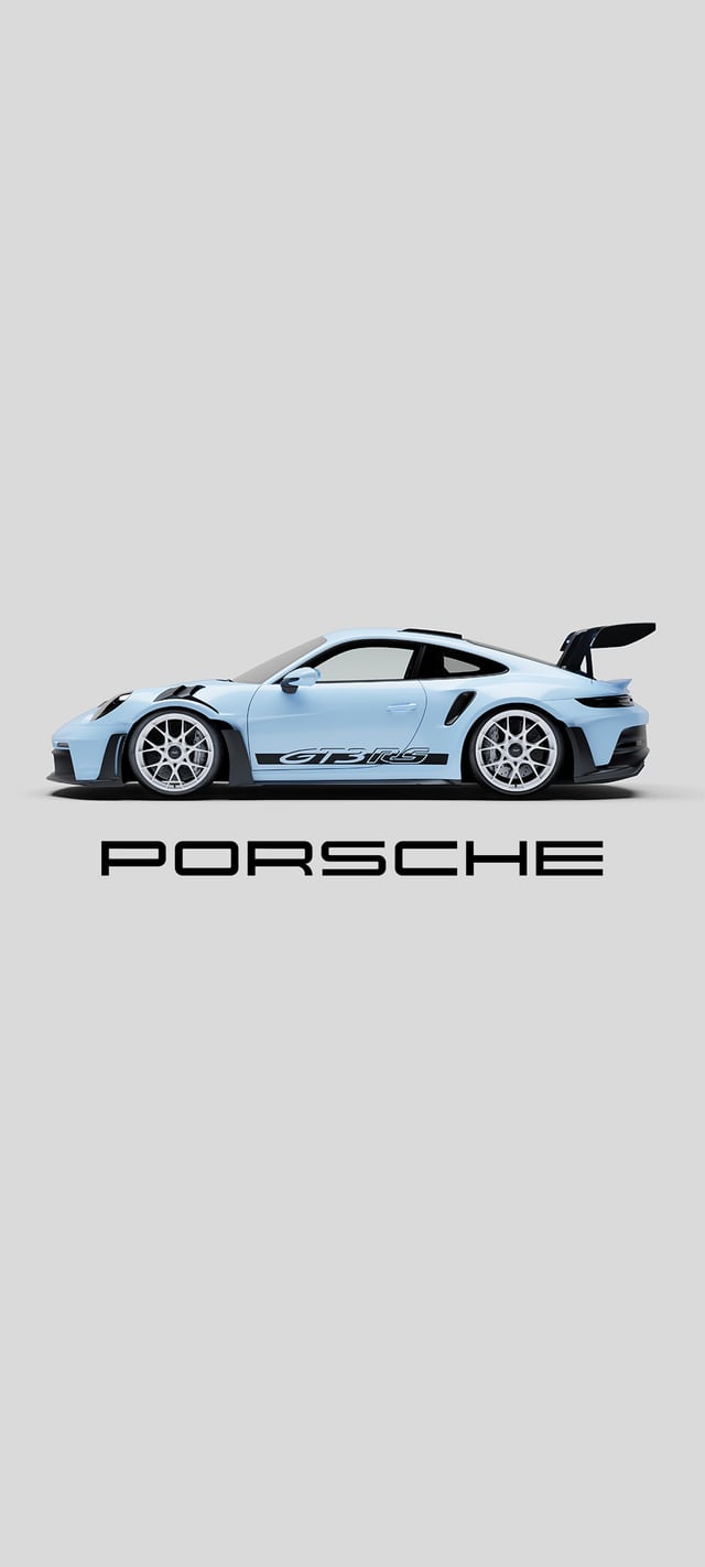 Meissen blue Porsche GT3 RS IPhone