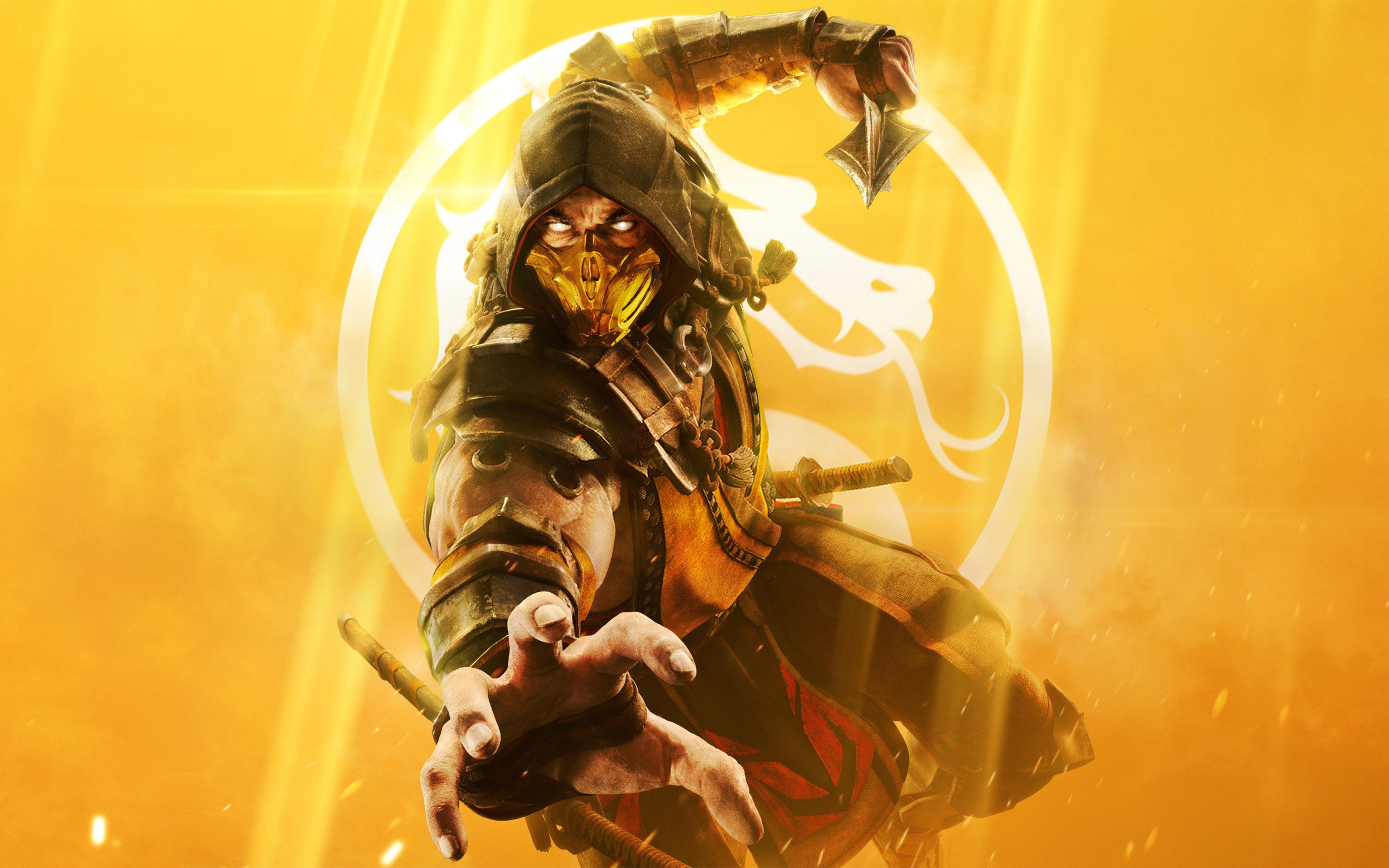 Mortal Kombat 11 4K Wallpaper Scorpion