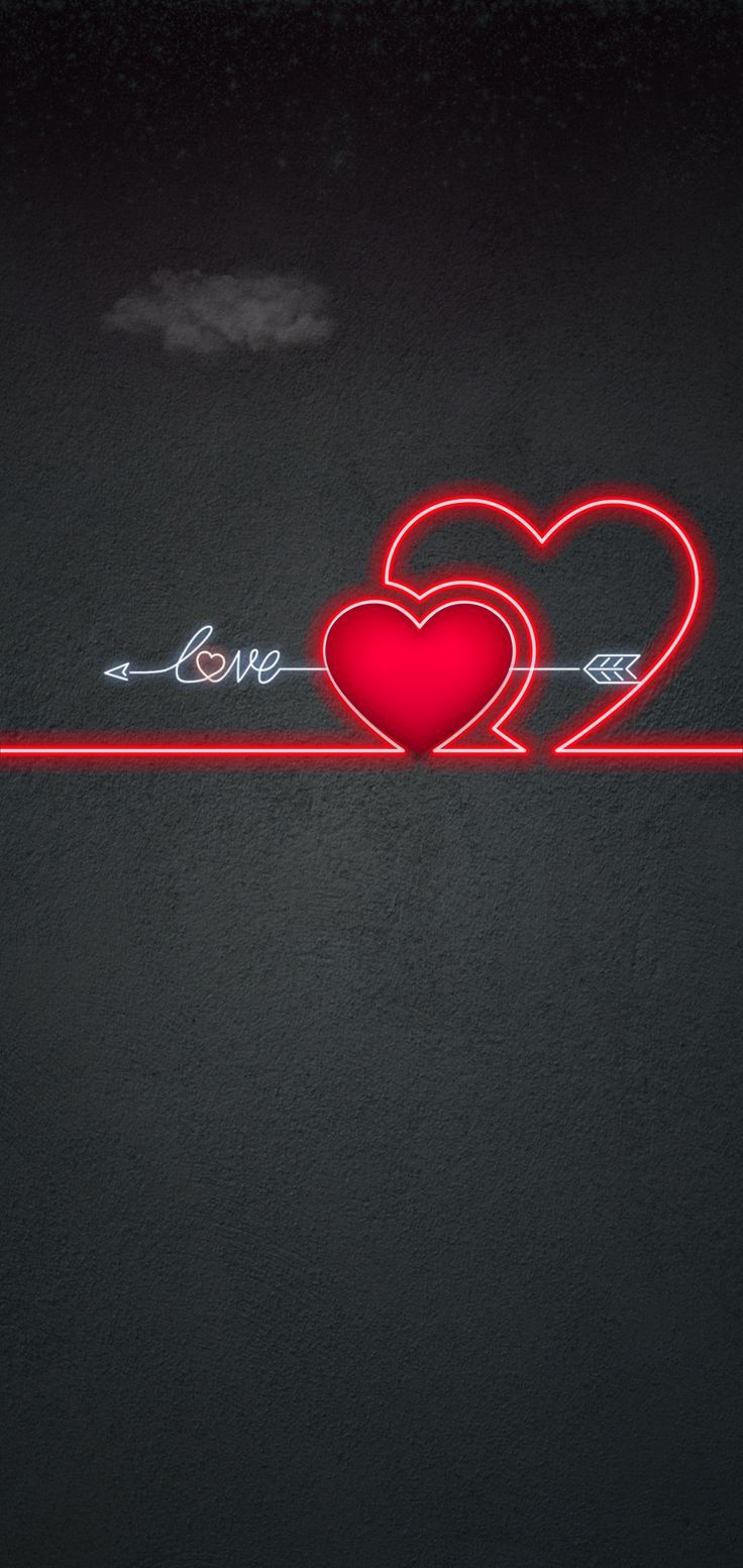 I Love You Wallpaper. Red Heart HD 4K