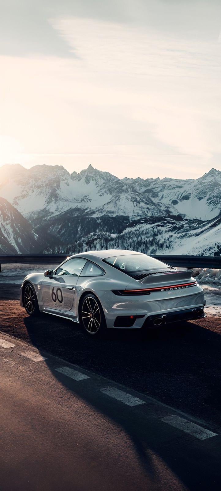 Porsche 911 in the mountains, r