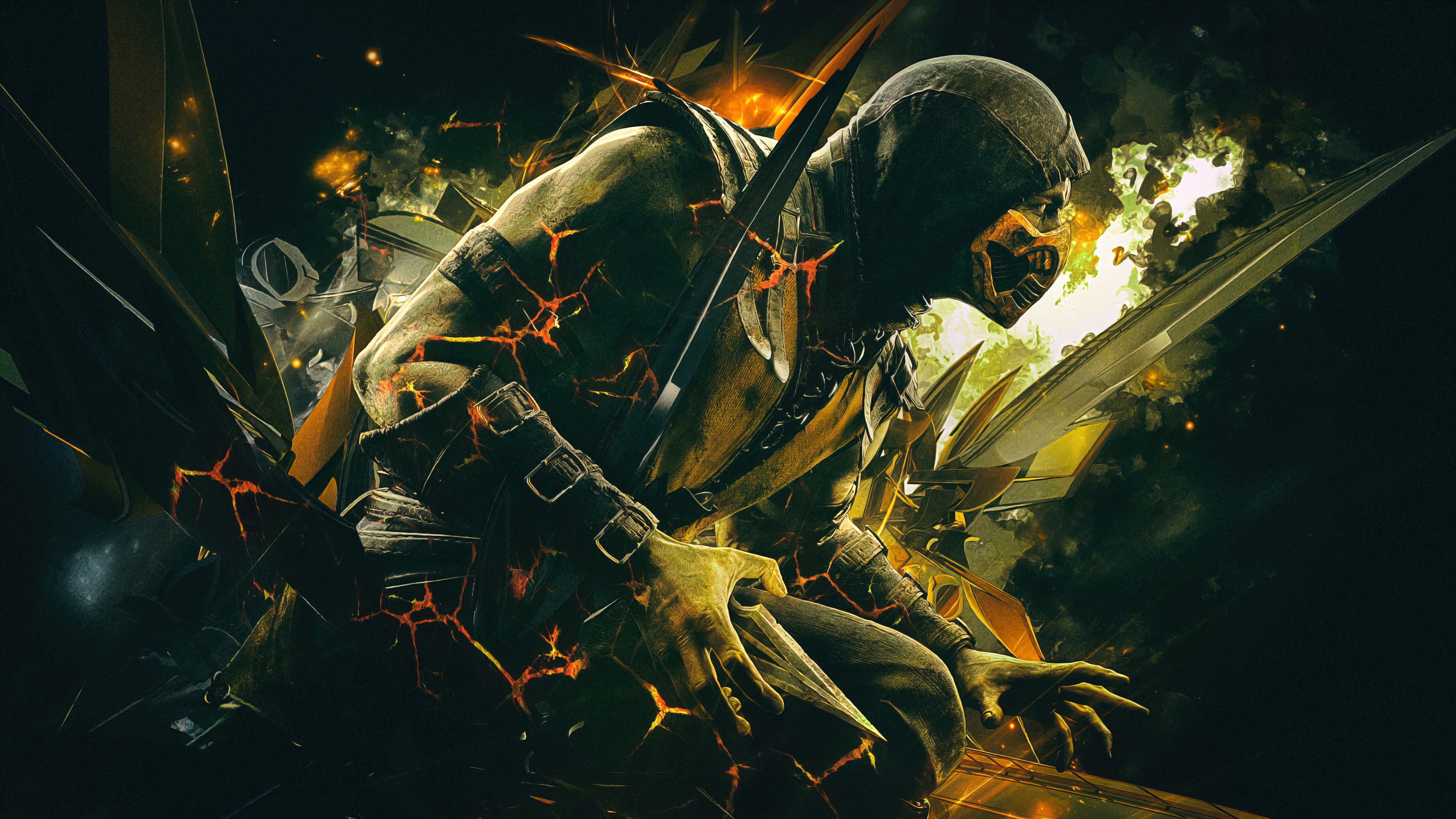 Scorpion Mortal Kombat X Wallpaper 4k