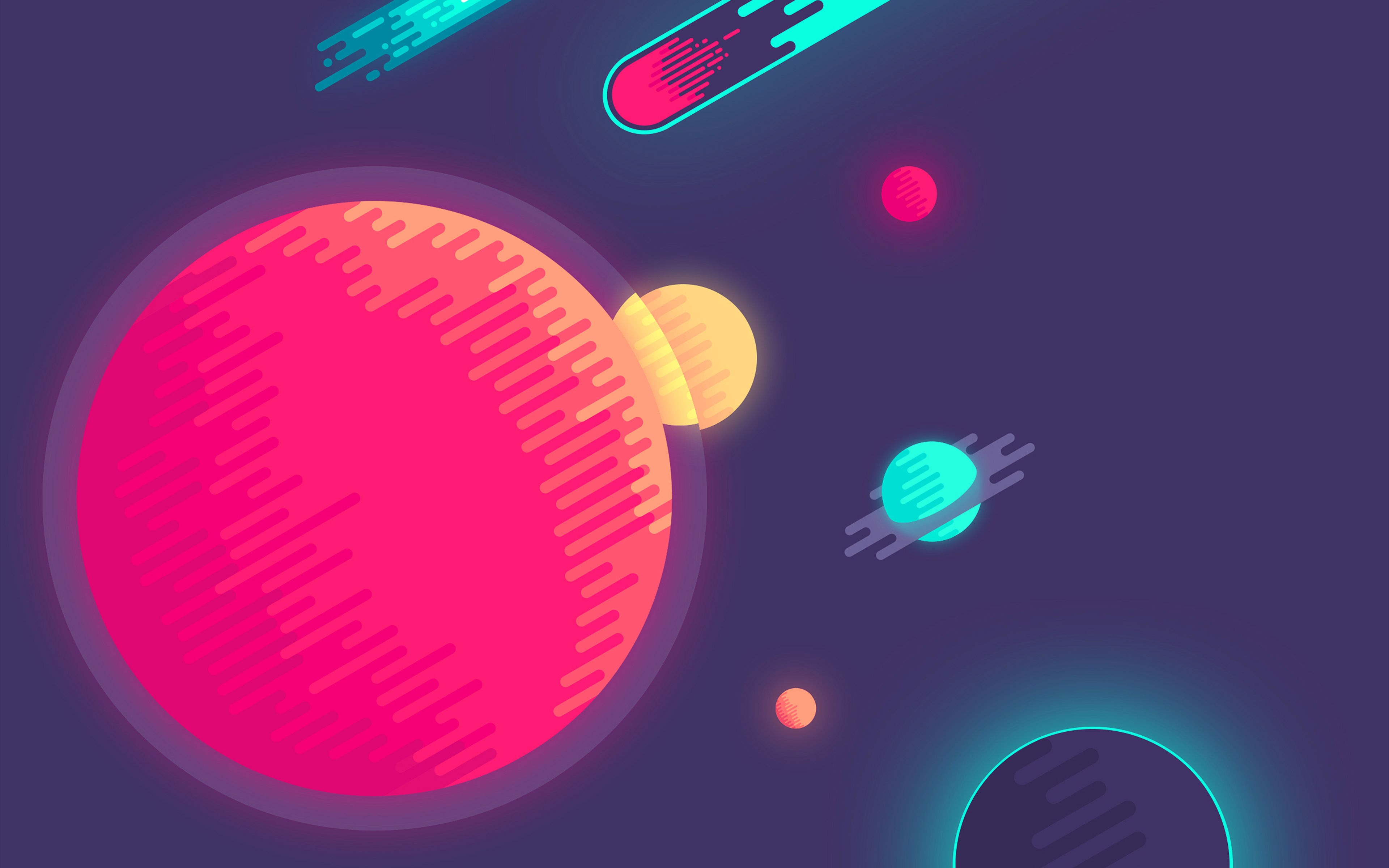 Space Minimal Art Illustration