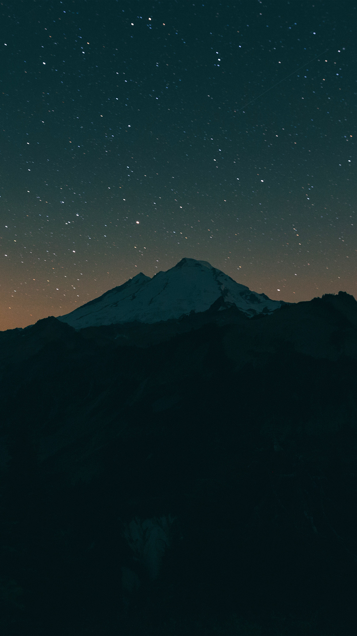 Sunset Mountain Night Sky Nature