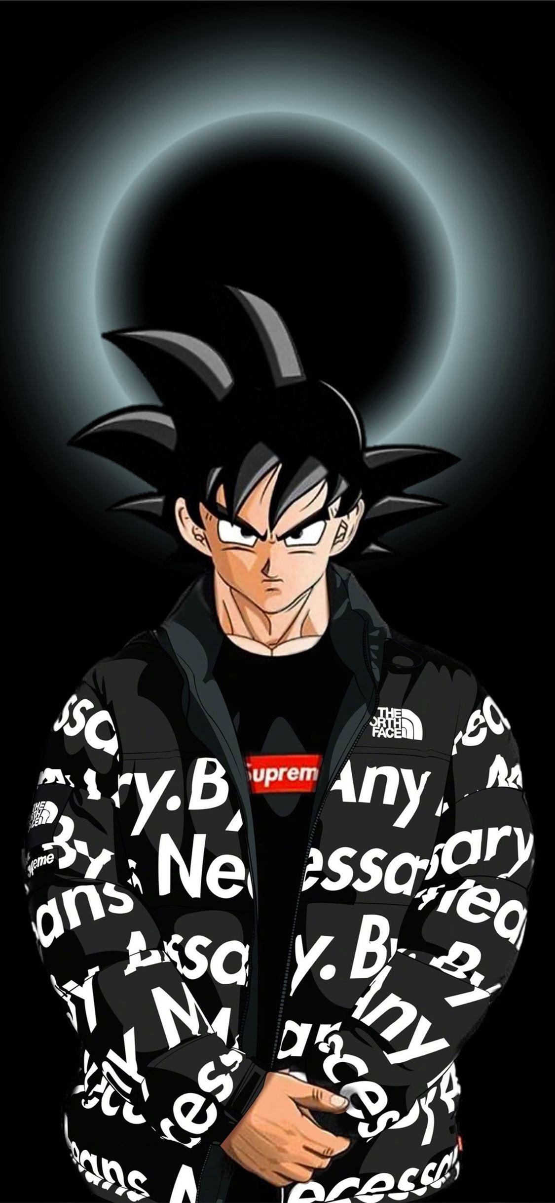 Goku Supreme on Dog iPhone Wallpaper