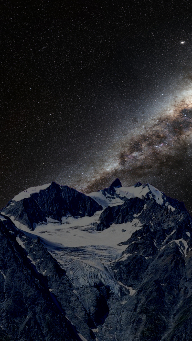 Download wallpaper 750x1334 milky way