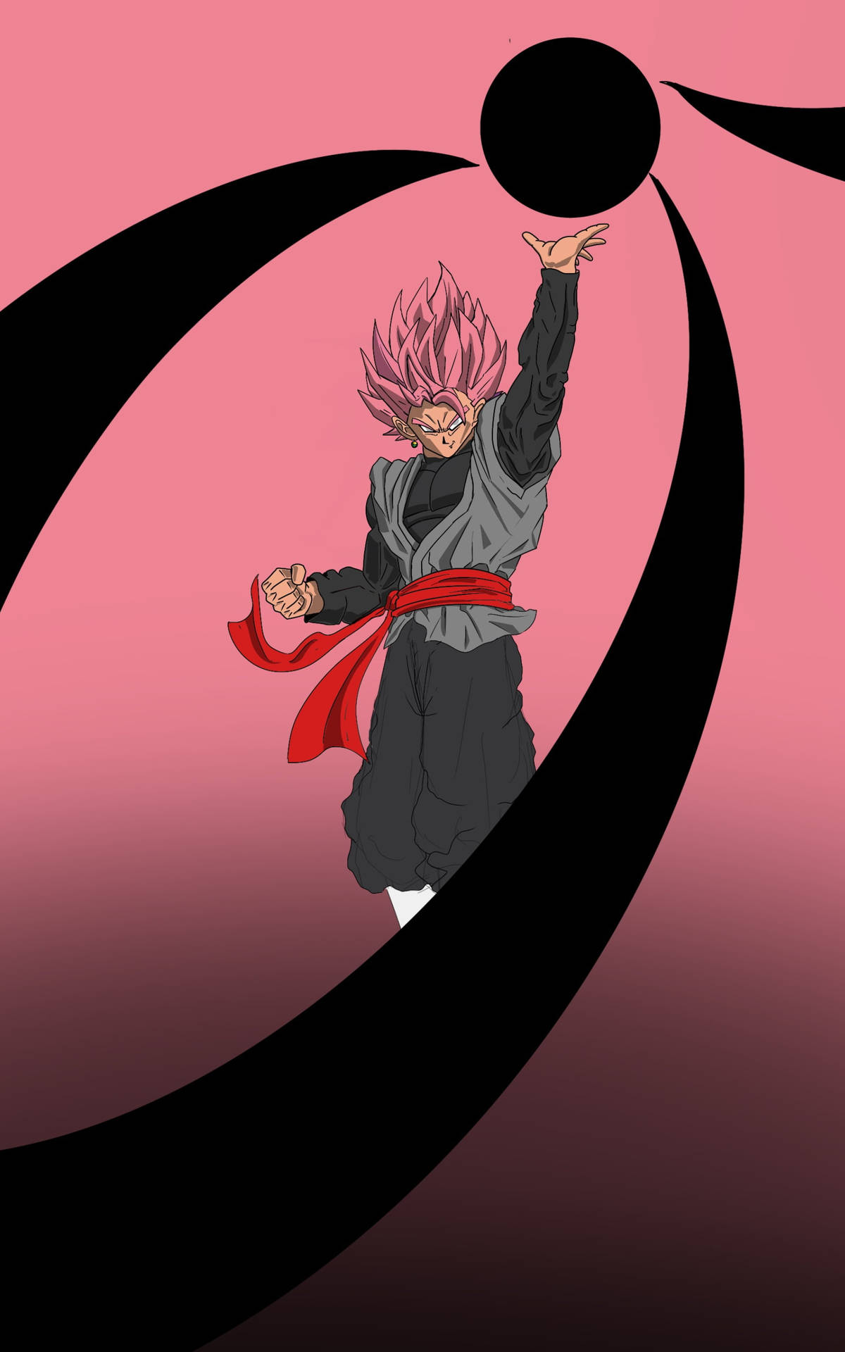 Goku Black Ball iPhone Cover Wallpaper