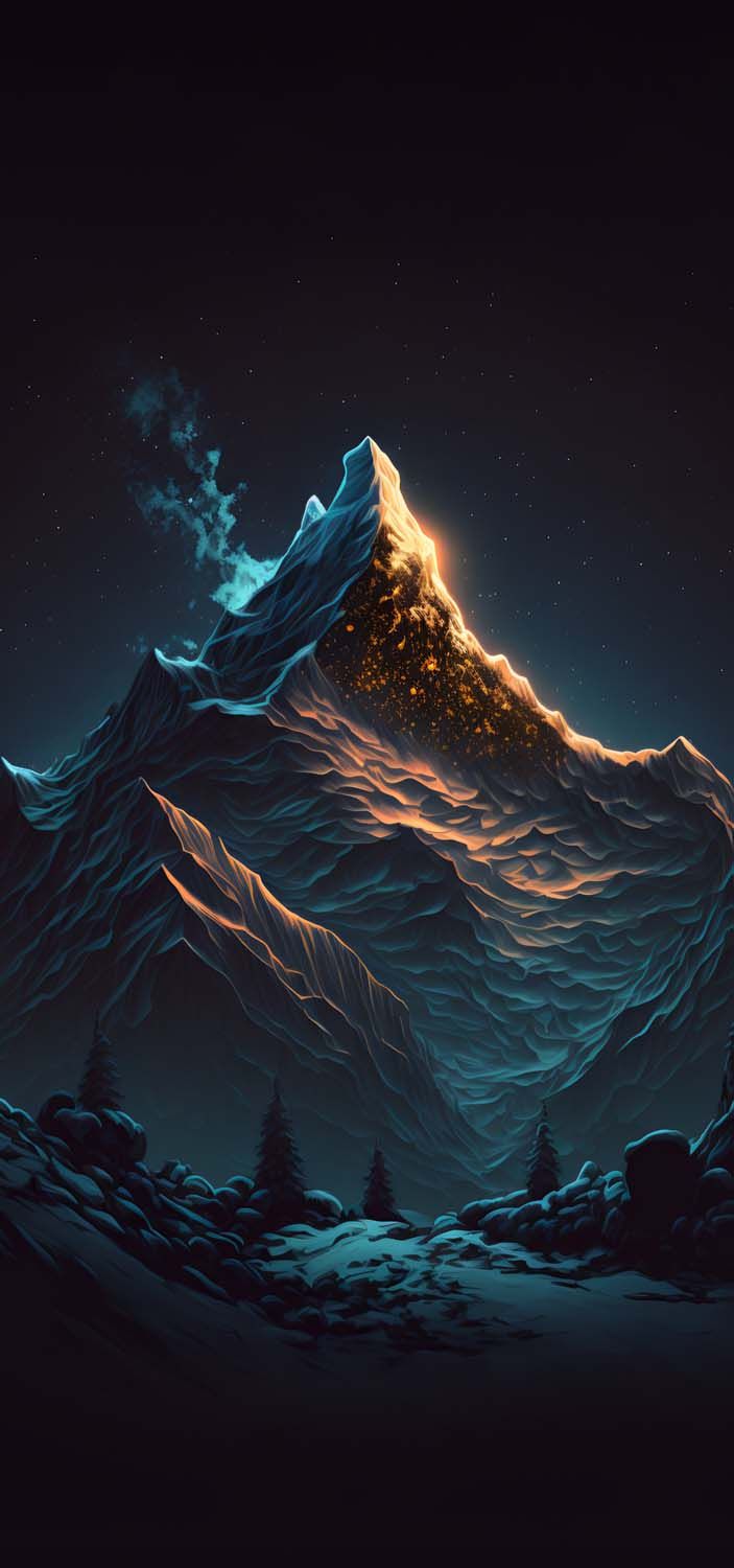 Night Mountain iPhone Wallpapers - Wallpaper Cave