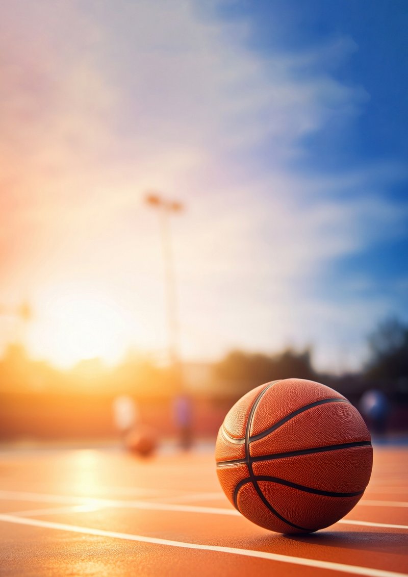 Photo Close Up Basketball Floor Field