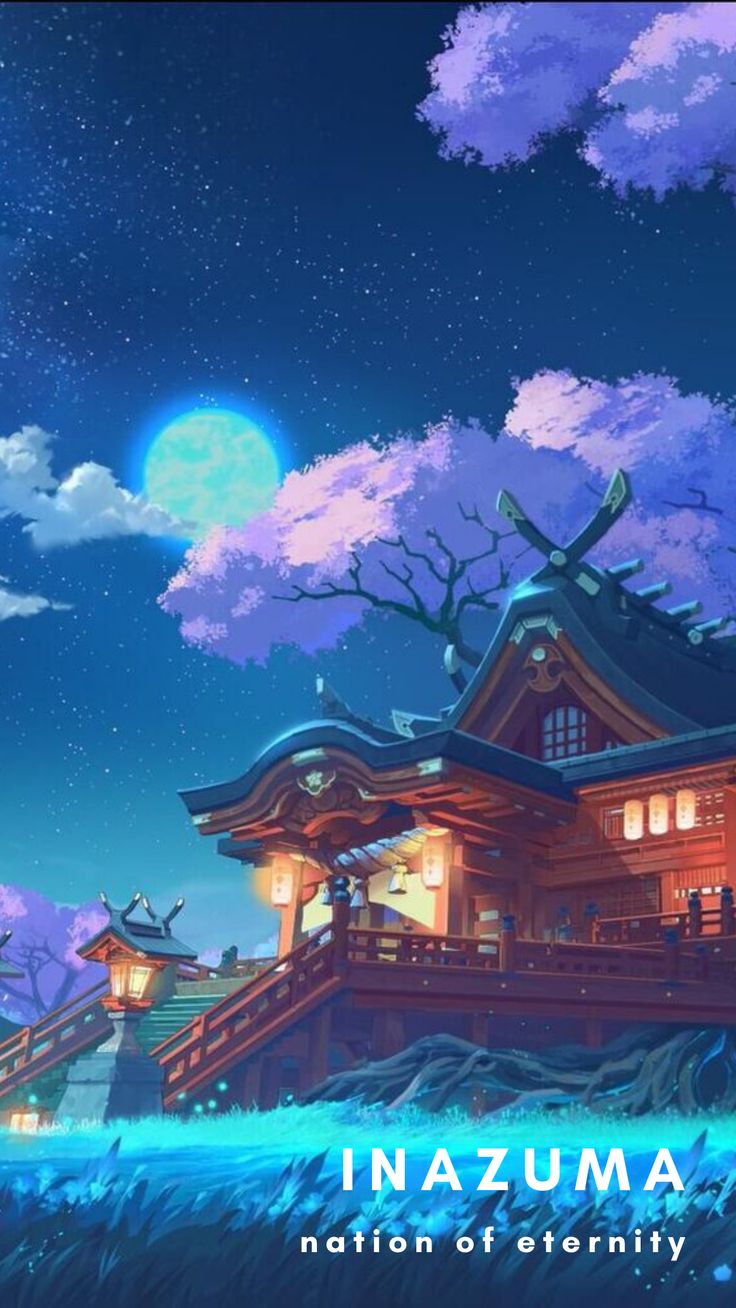 Inazuma genshin wallpaper. Scenery