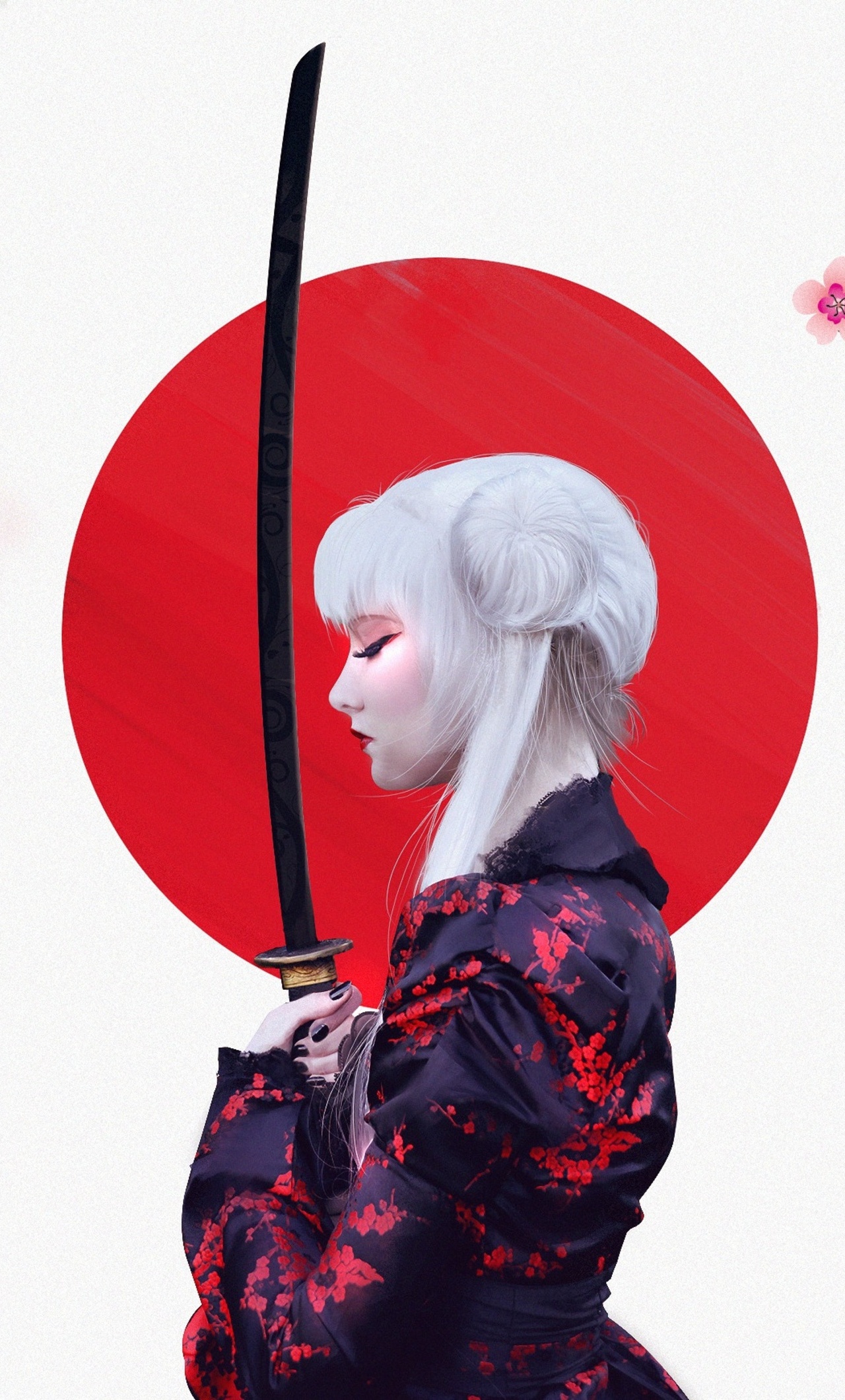 Anime Girl Samurai iPhone