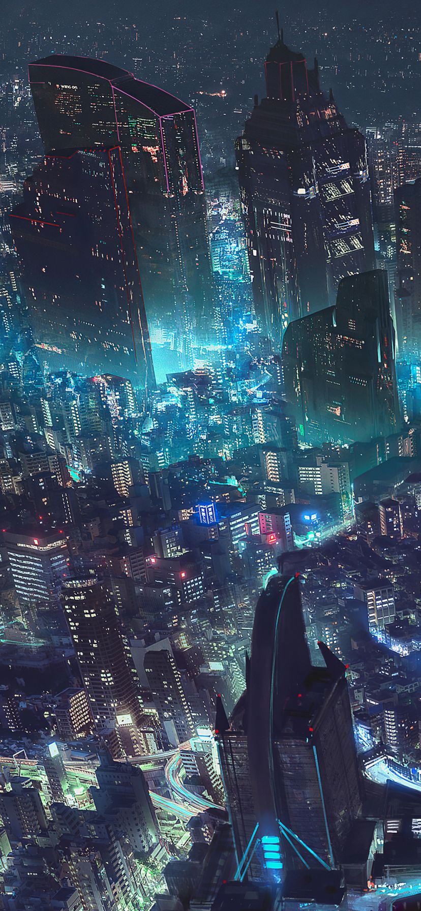 Futuristic City Phone Wallpapers - Wallpaper Cave