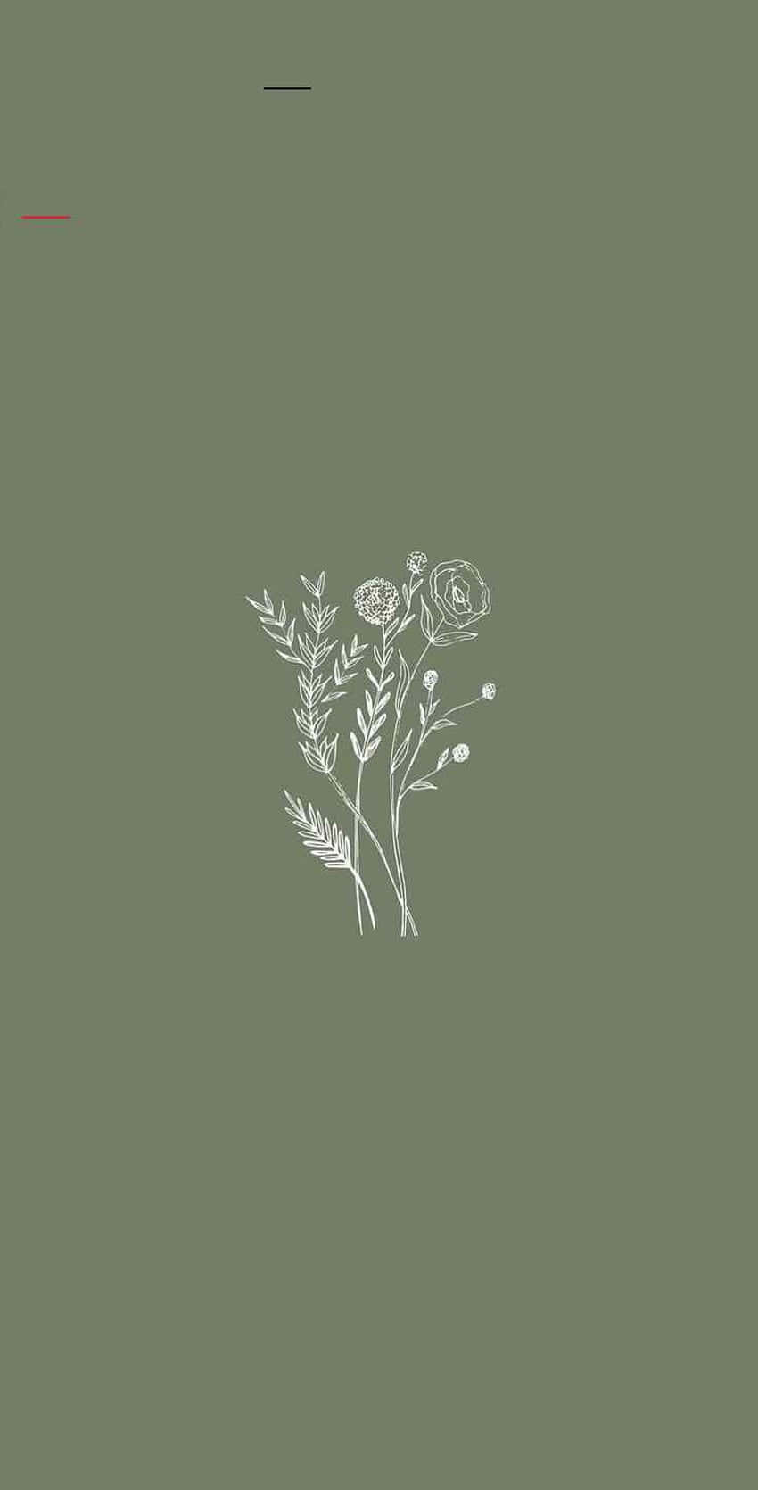 Olive Green iPhone Wallpaper
