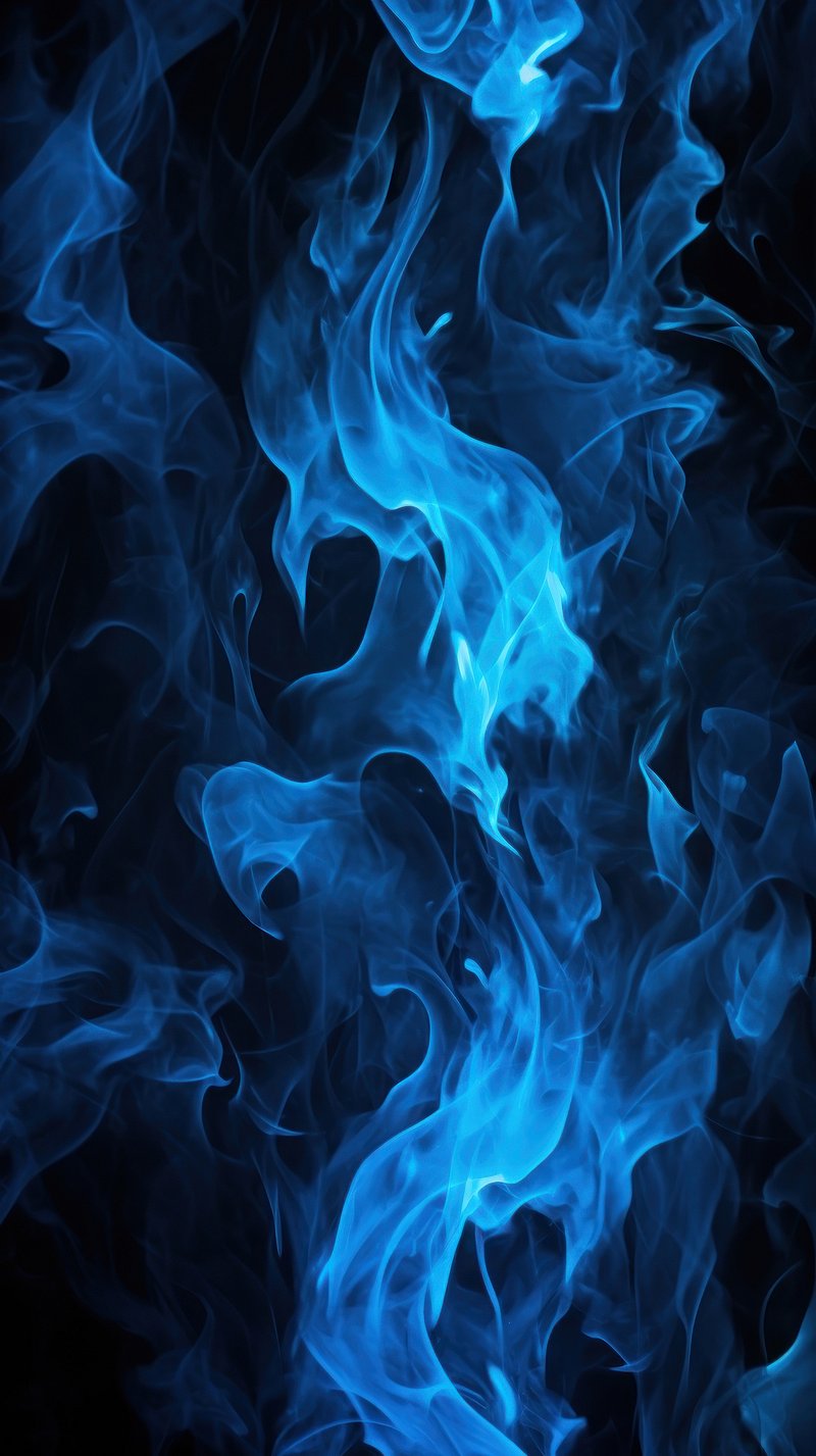 Blue Fire Wallpaper Image. Free