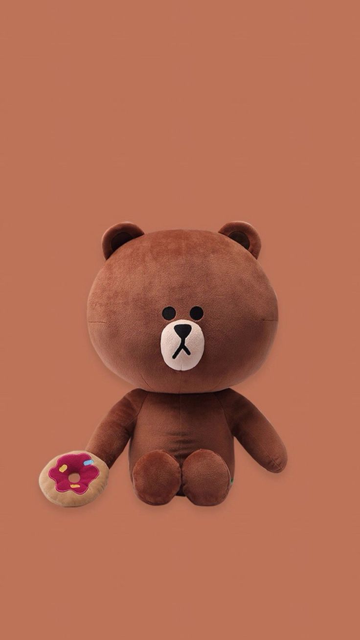 Teddy bear wallpaper, iPhone cartoon
