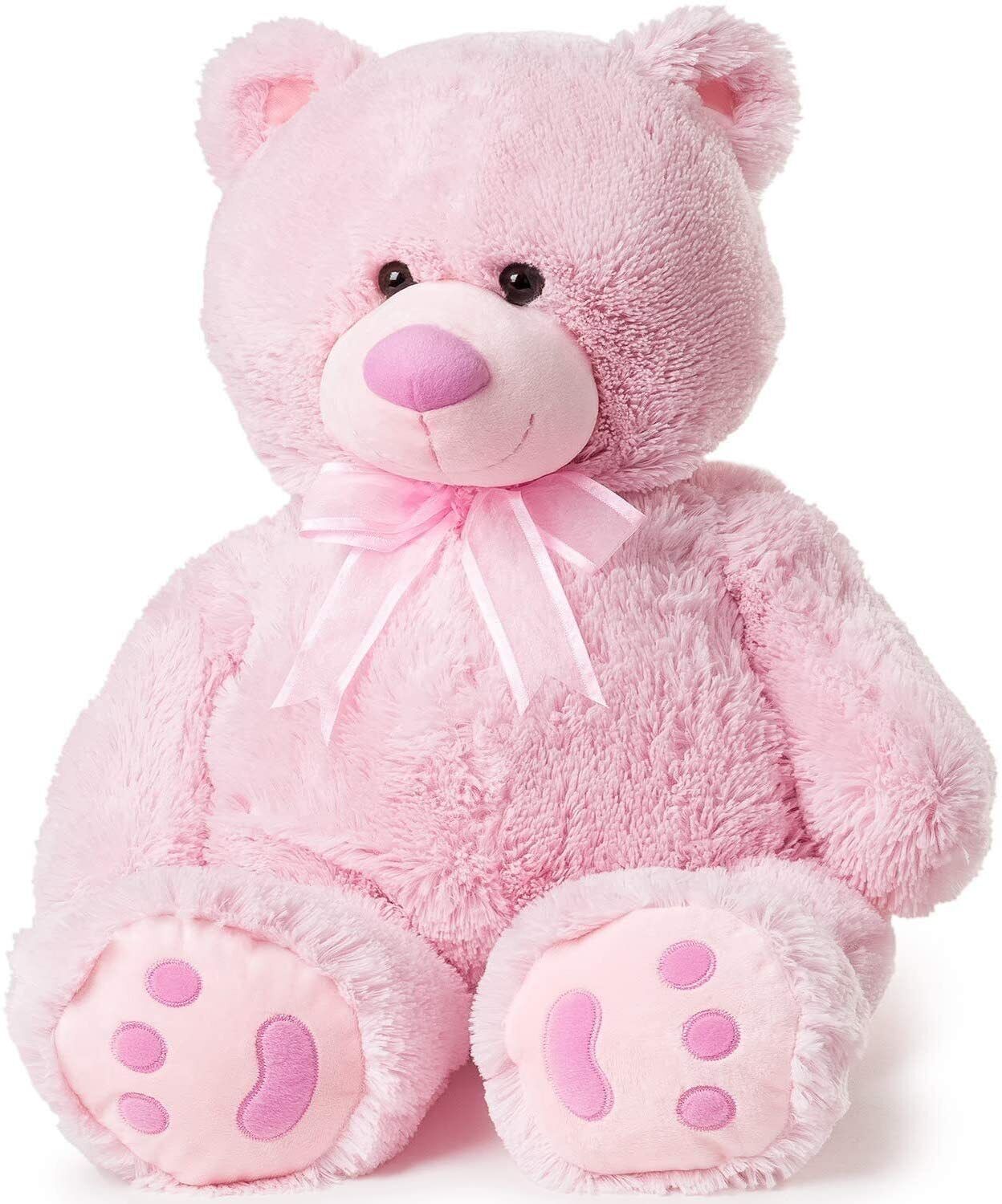 Bear Big Teddy Plush Pink Stuffed Toy