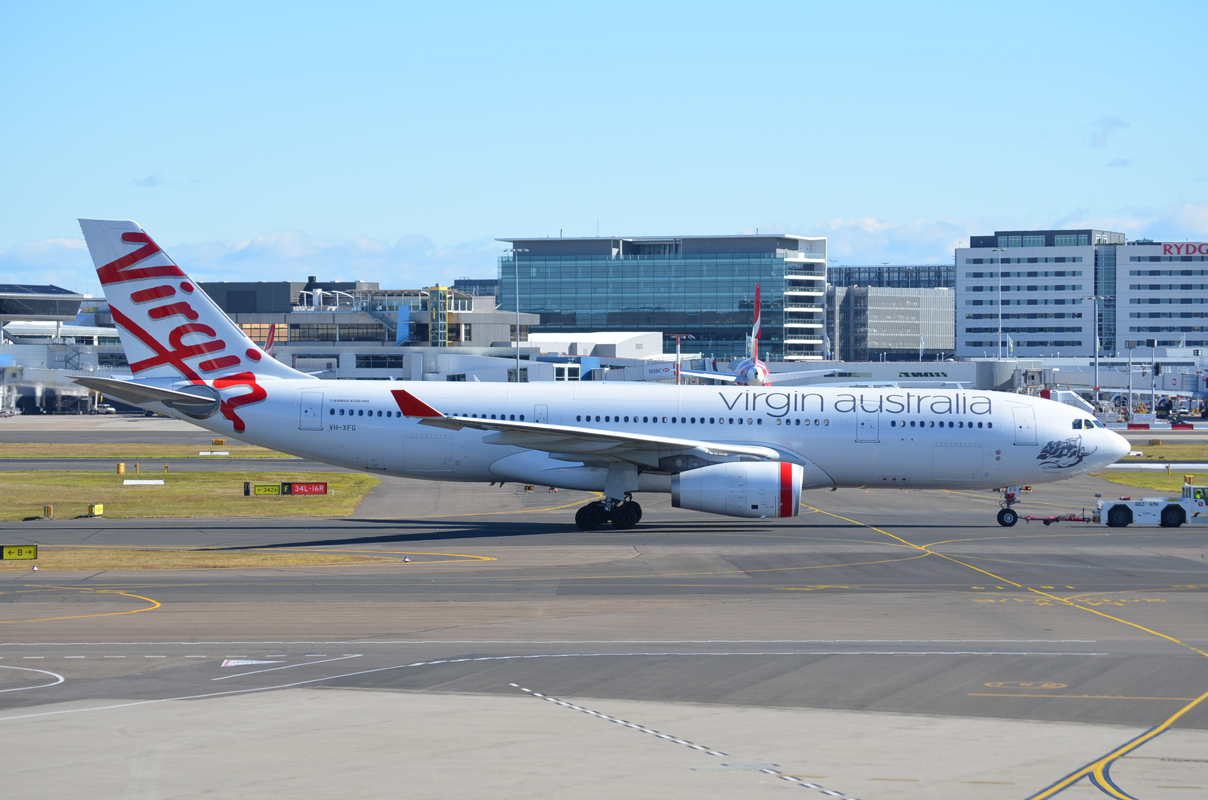 VH XFG Airbus A330 243 Virgin Australia