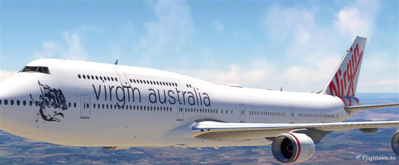 VIRGIN AUSTRALIA 747 8 (FICTIONAL) 4K