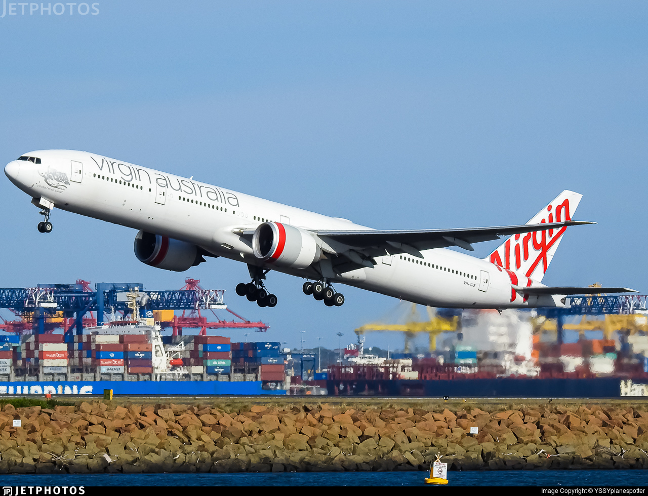 VH VPE. Boeing 777 3ZGER. Virgin