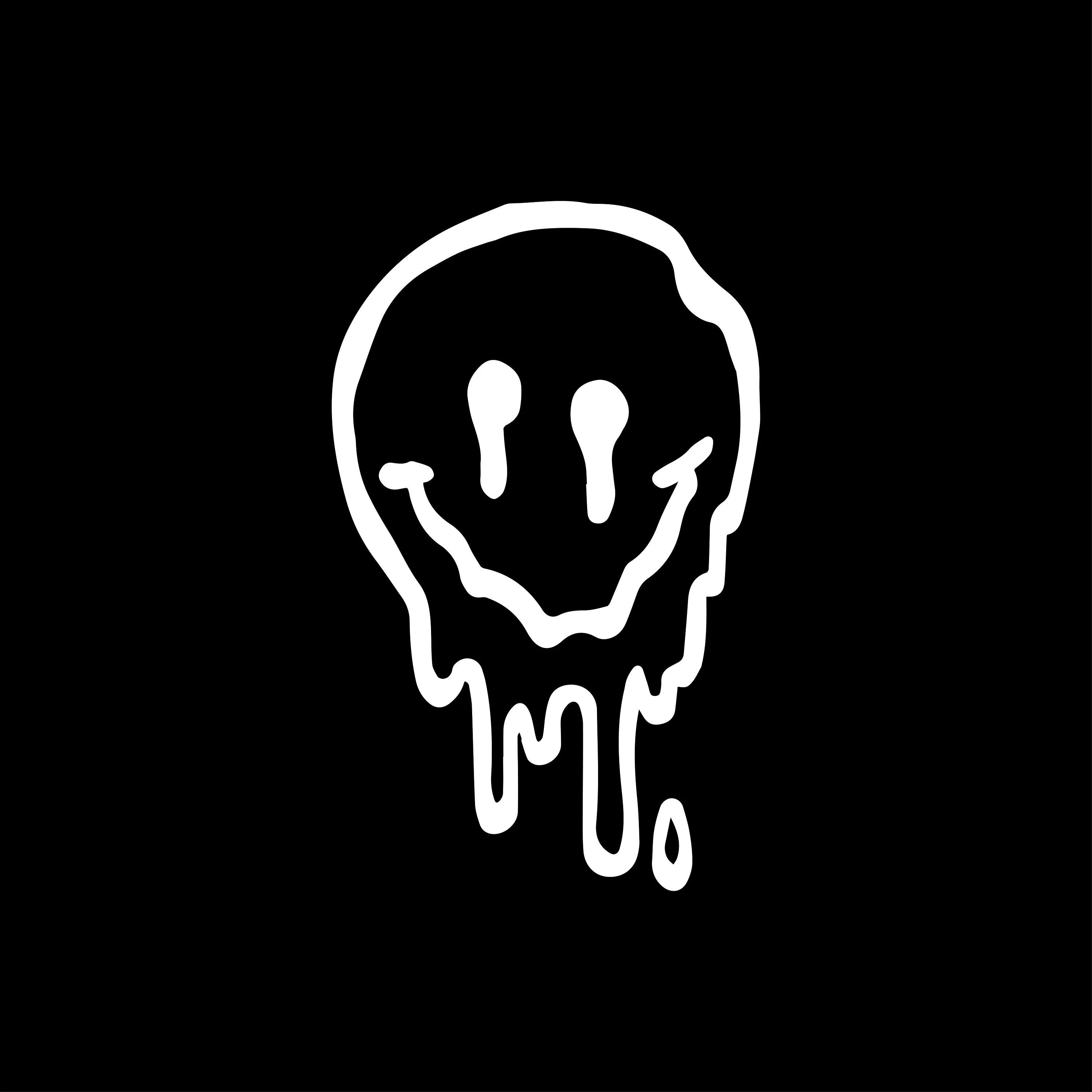 Melting Smiley Face Tattoo Meaning