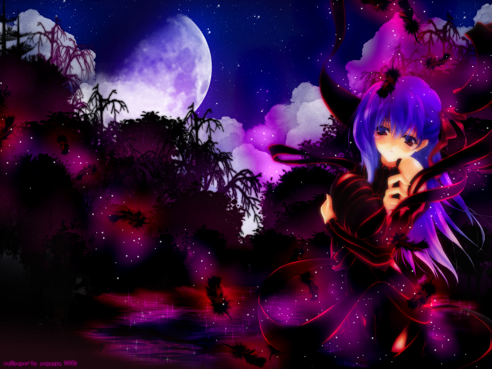 Download Dark Sakura wallpaper