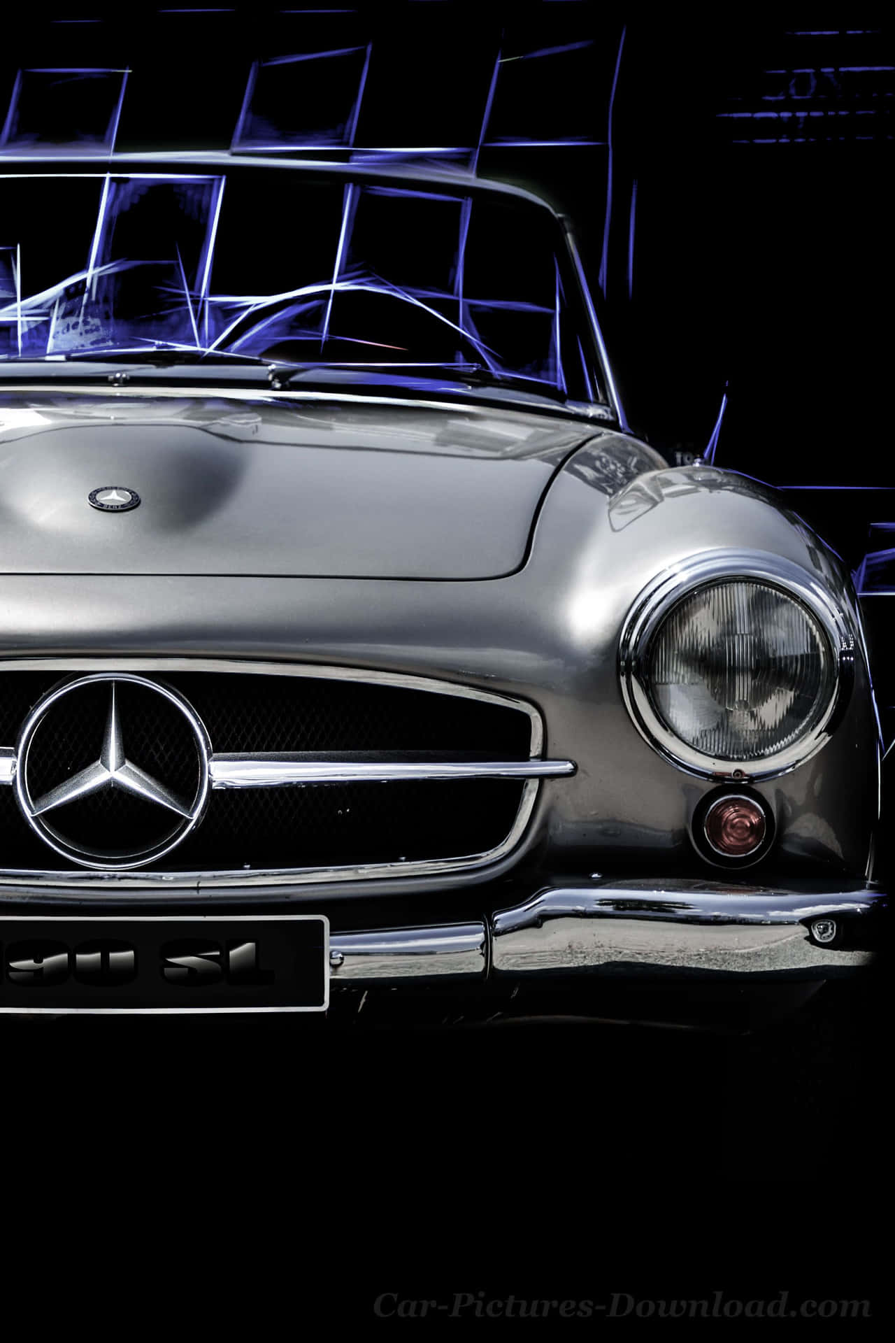 Download Silver Convertible Mercedes