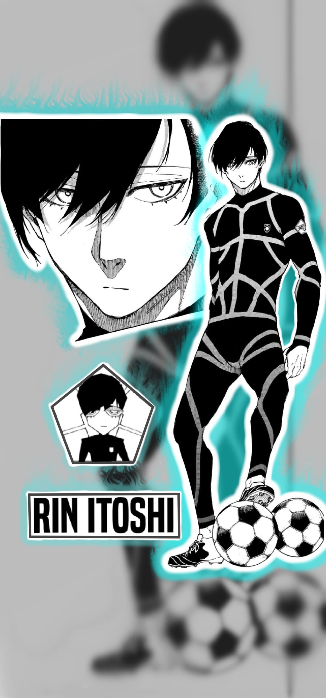 made this Rin Itoshi wallpaper