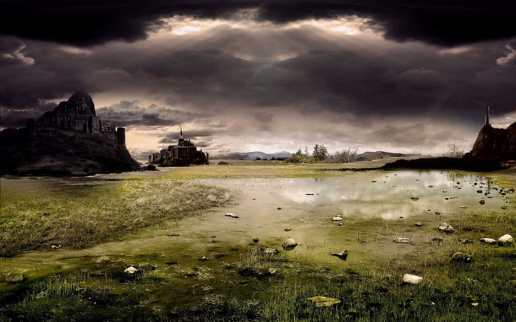 Dark Nature Background