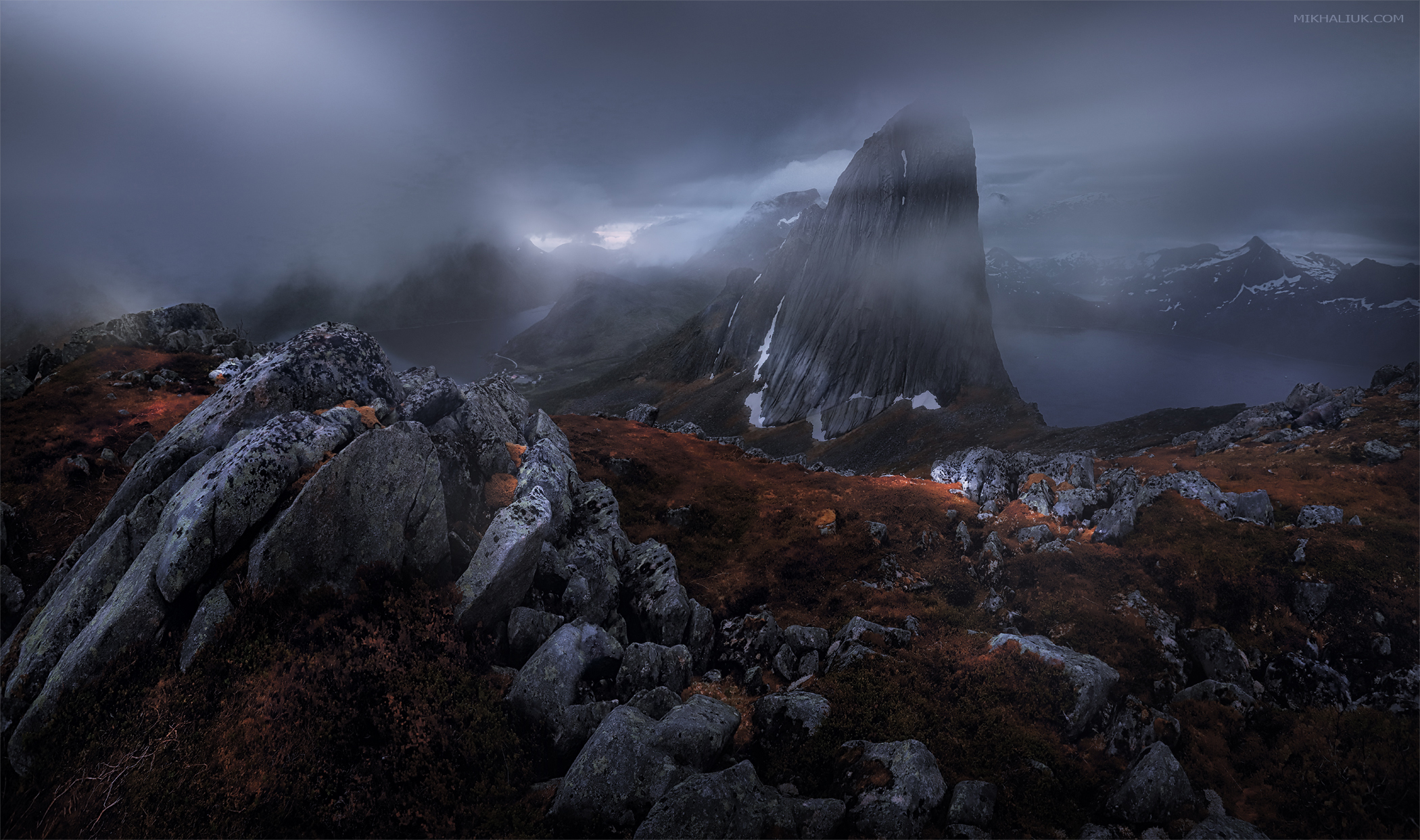 nature, dark, rocks, landscape