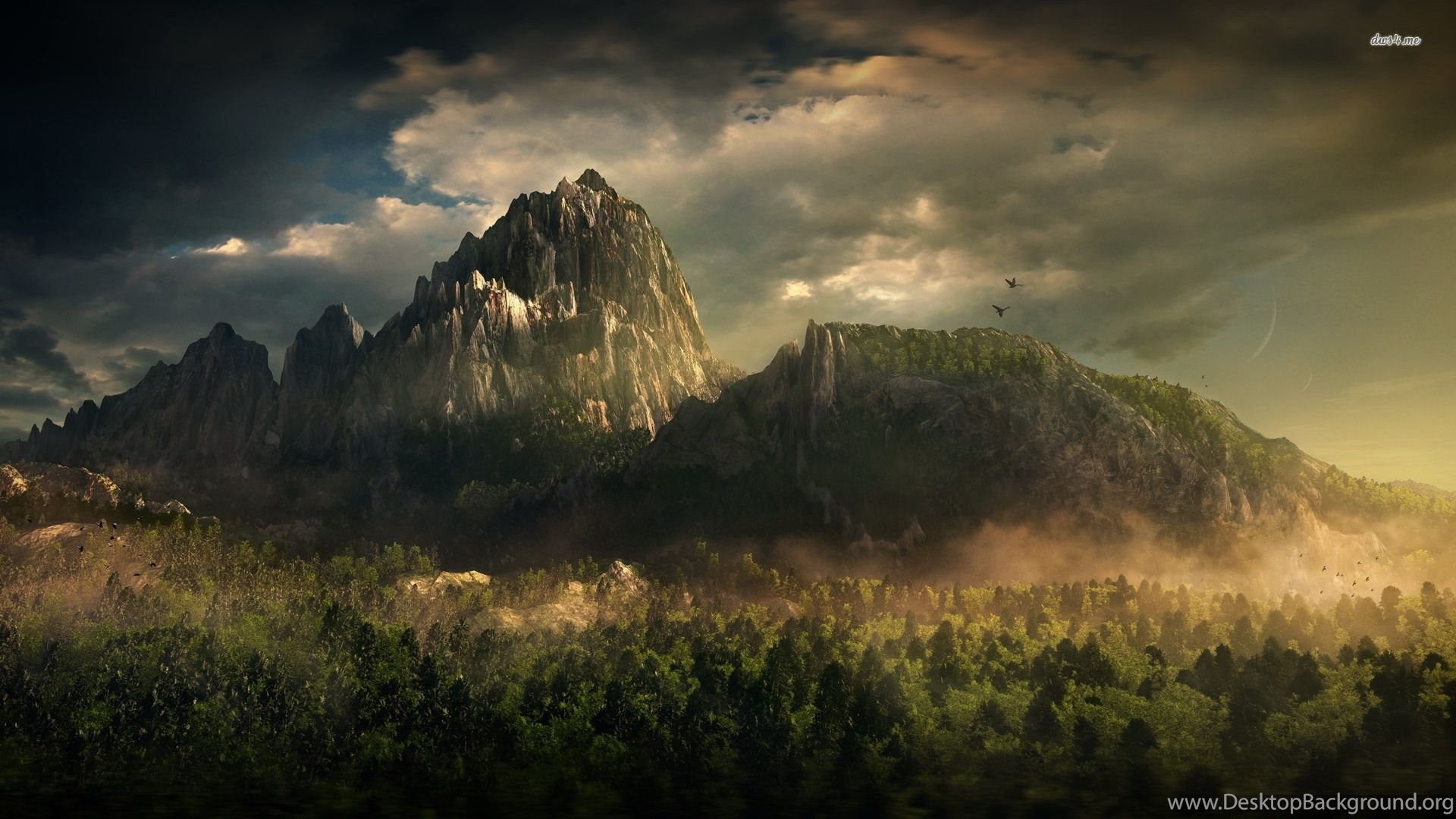 Dark Mountain Wallpaper Nature