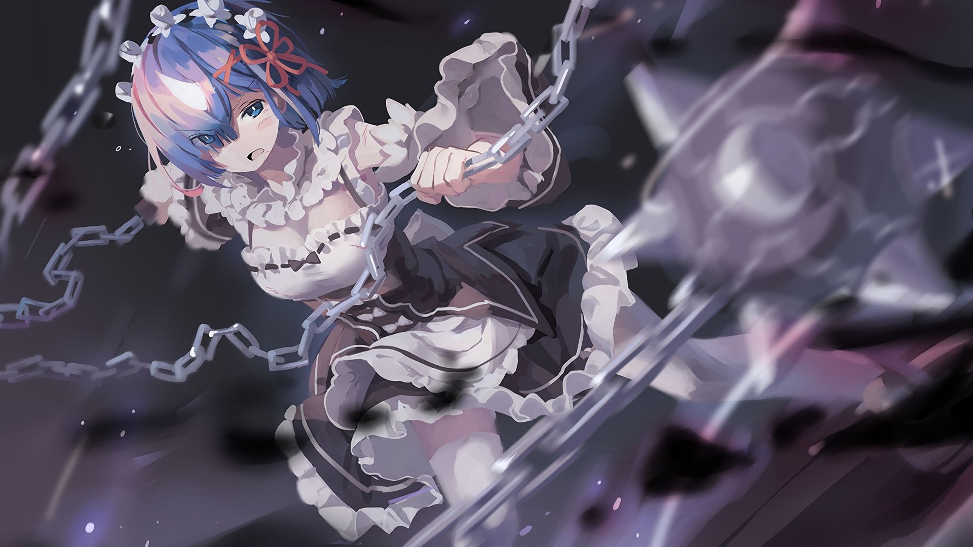 Desktop Wallpaper Rem, Re:Zero, Iron