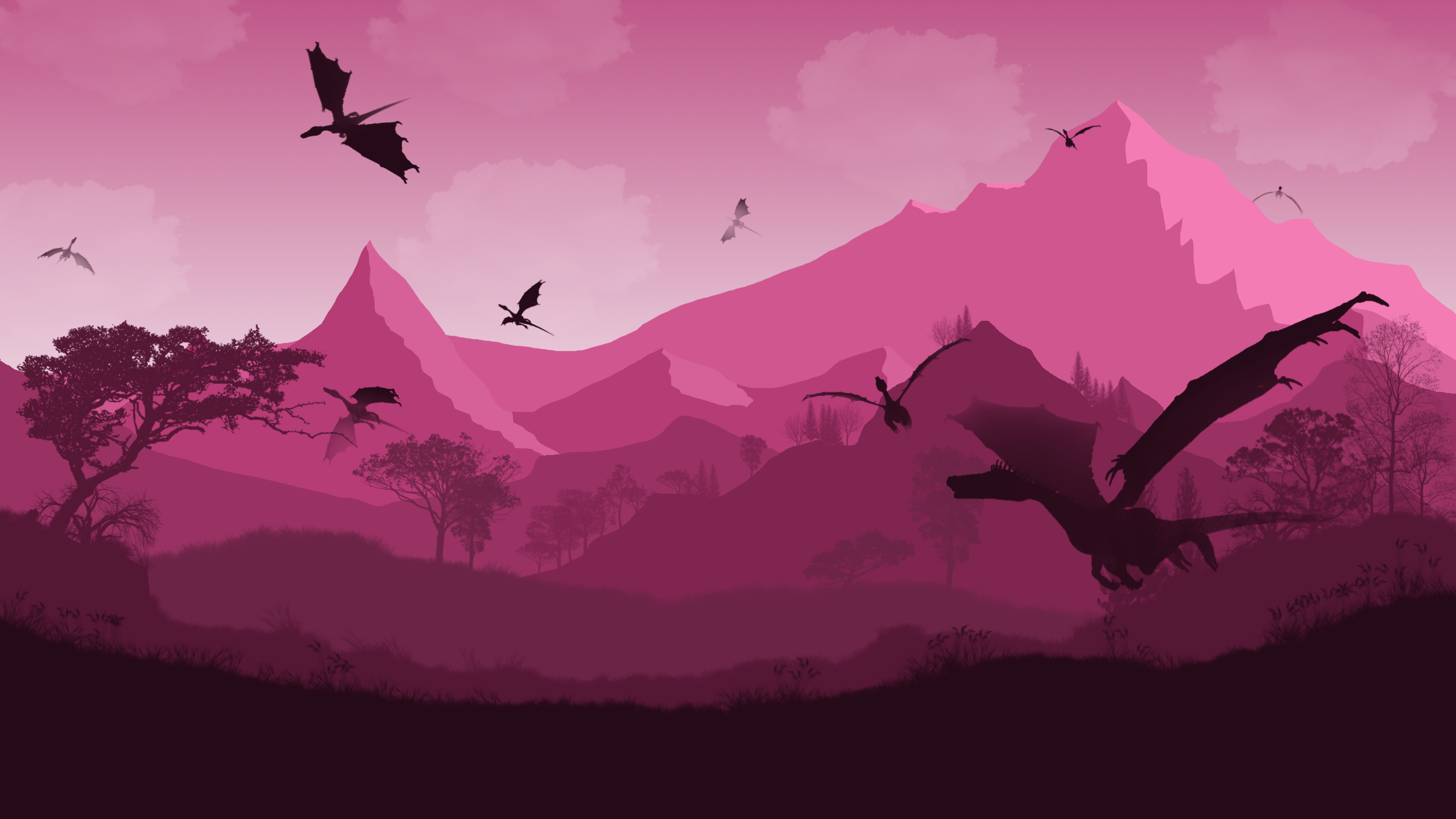 I love dragons. 2560x1440p, done