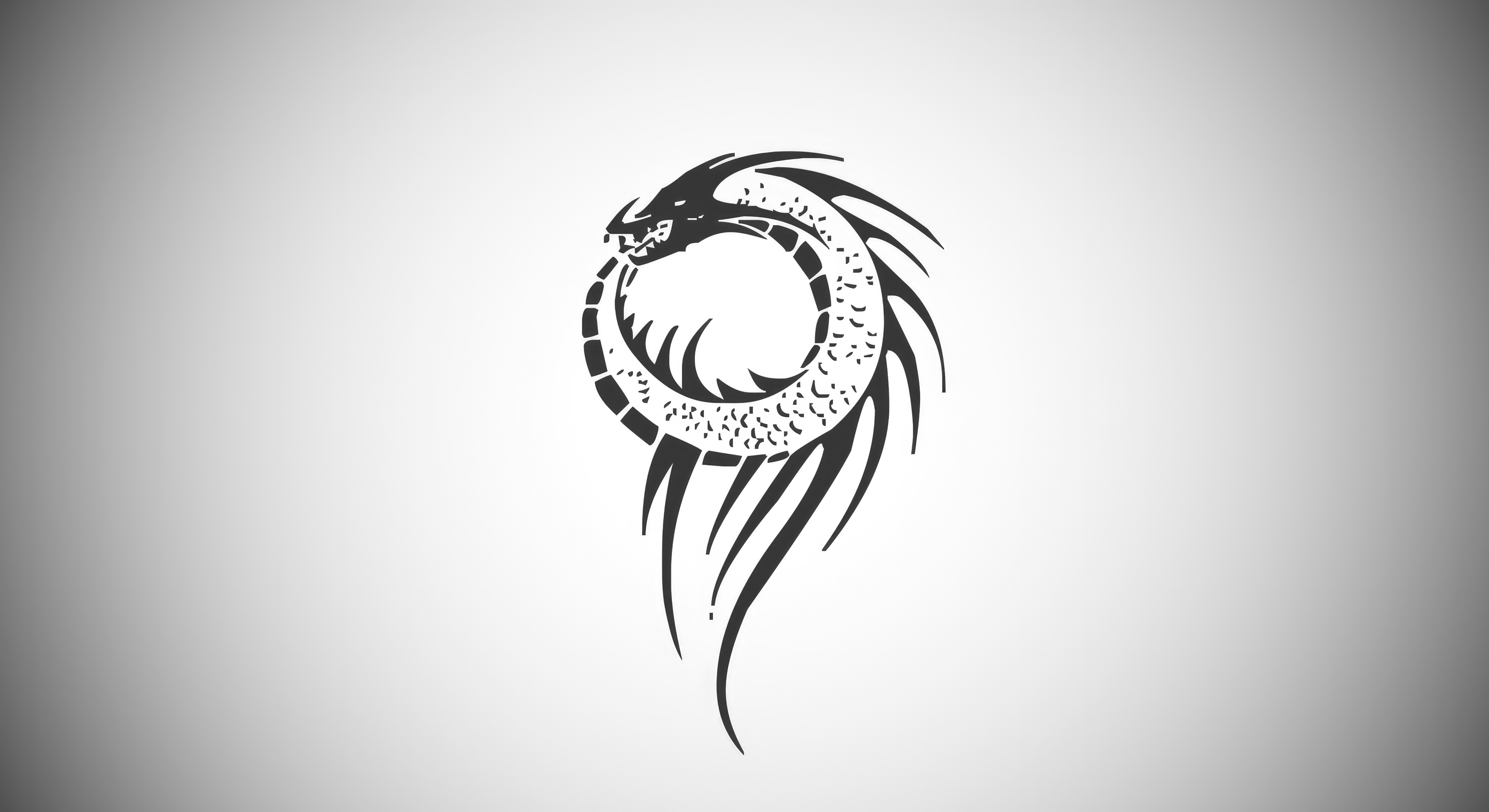 Dragon Minimal 4k Wallpaper, HD Artist