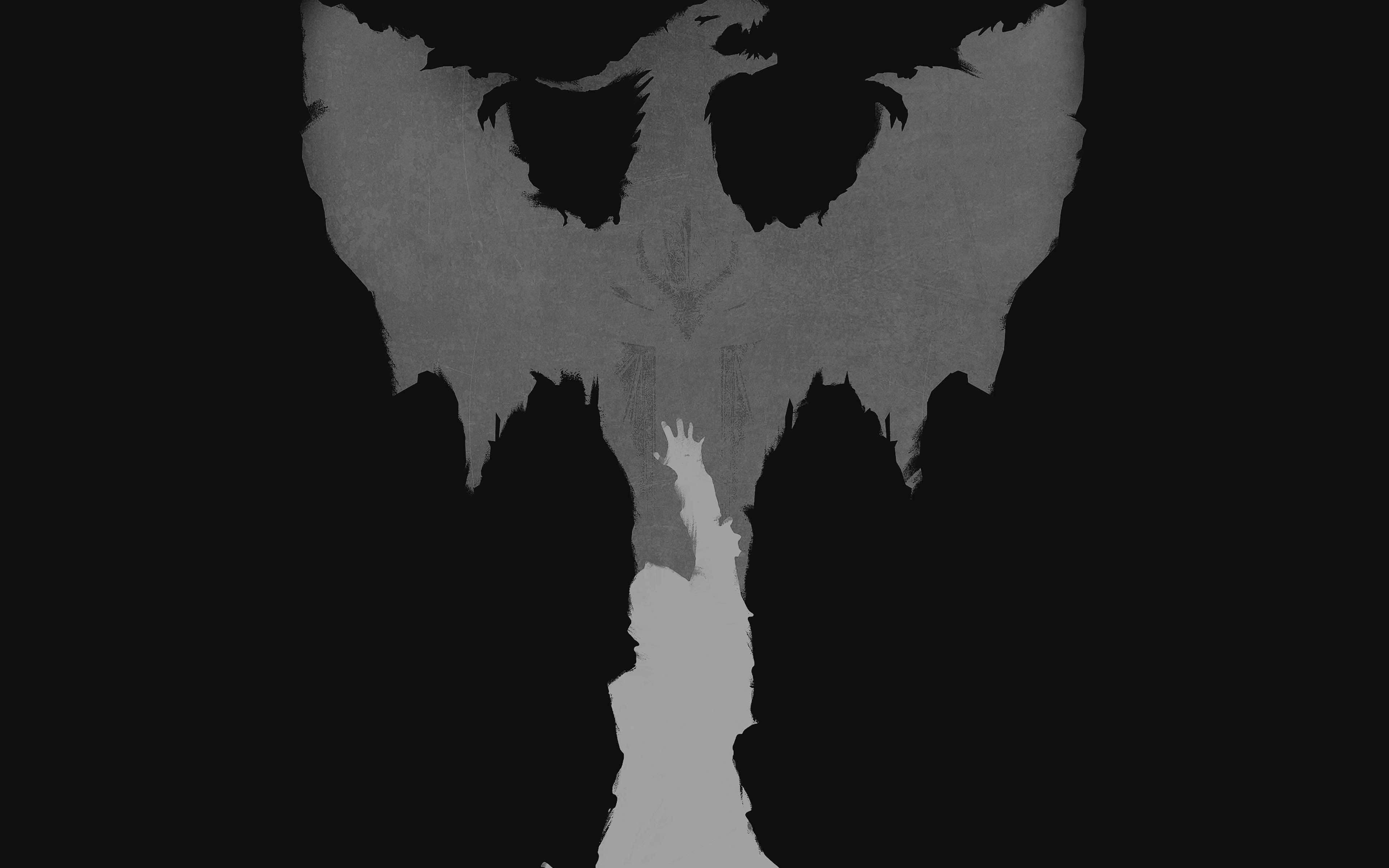 Dragon Age Dark Bw Art Illust Minimal