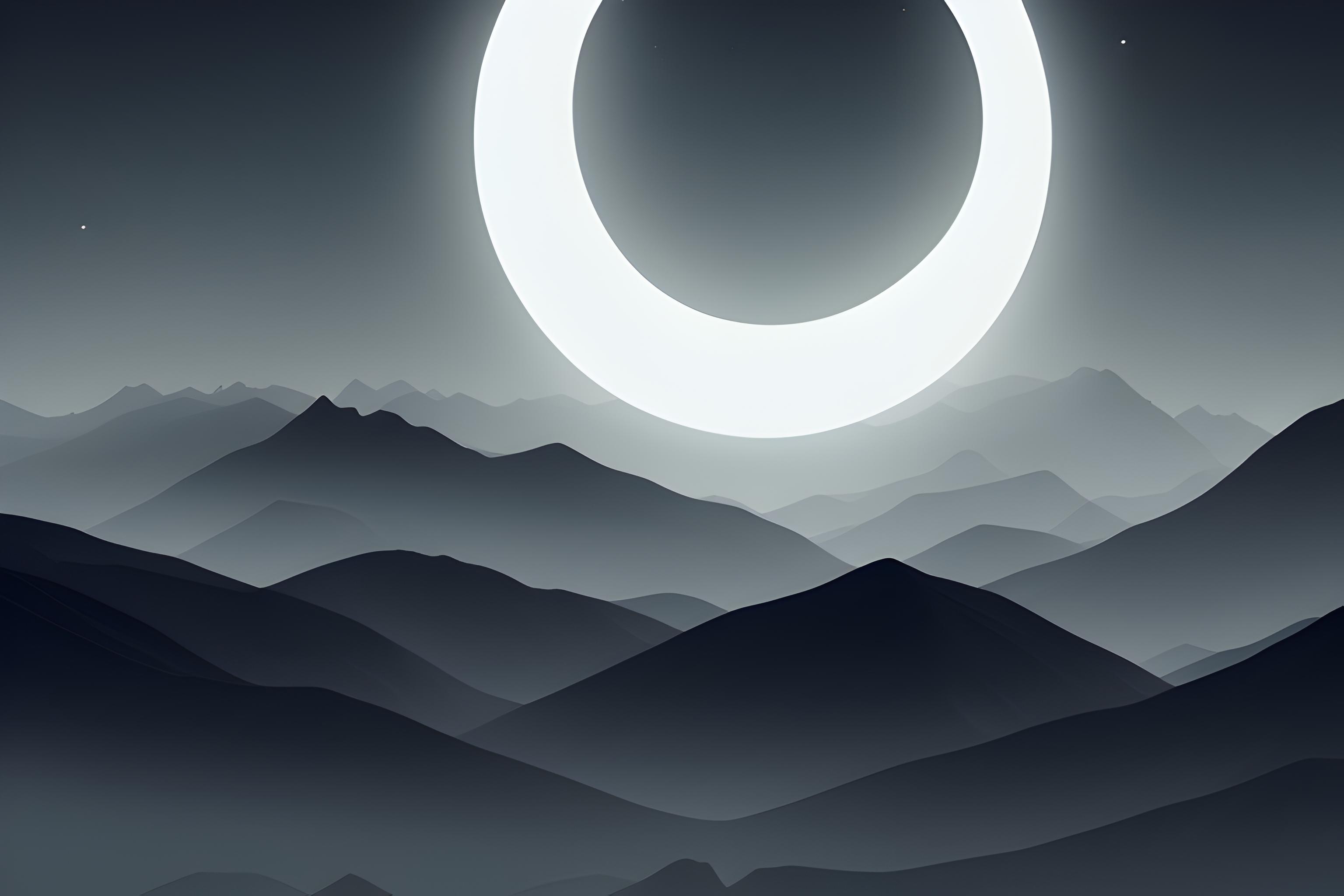 Dark minimalist 4k, shades of black