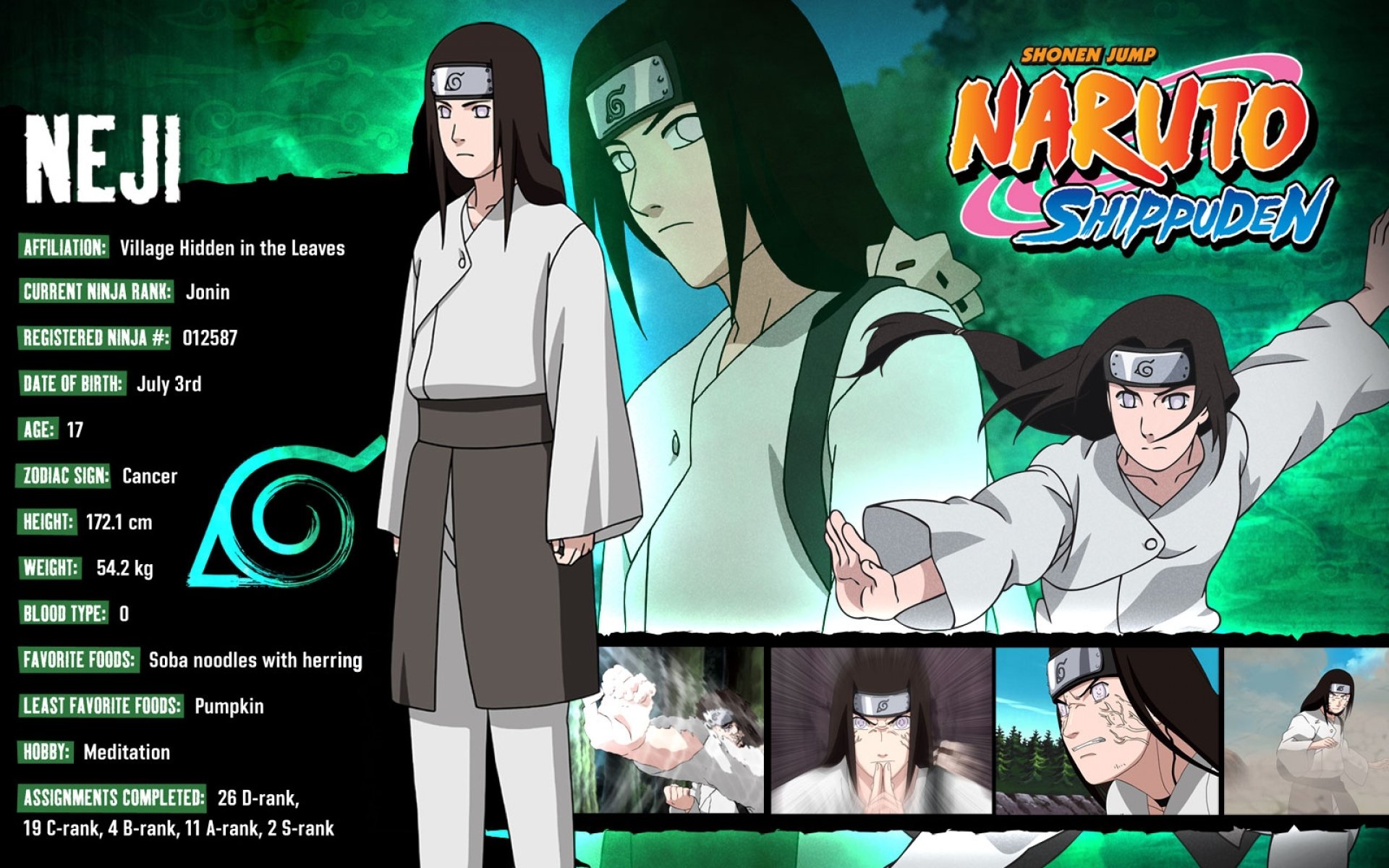 Neji Hyūga 4K Ultra HD Naruto Wallpaper