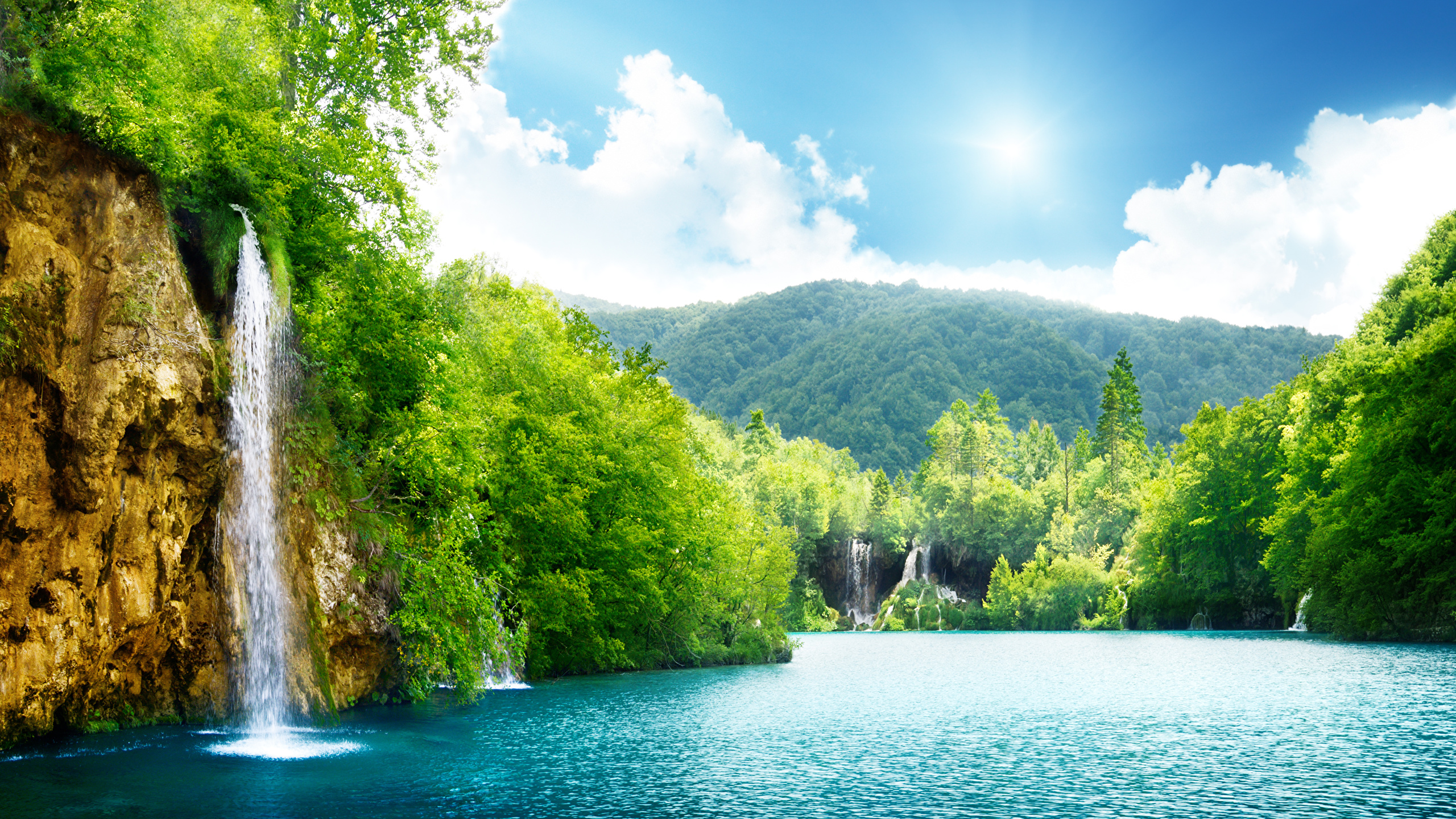 Image Crag Summer Nature Waterfalls