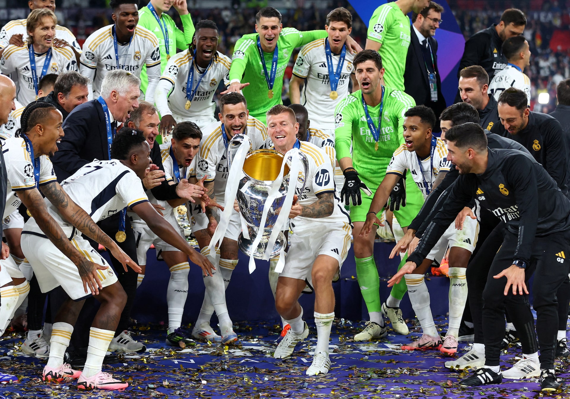 Real Madrid celebrates Champions League