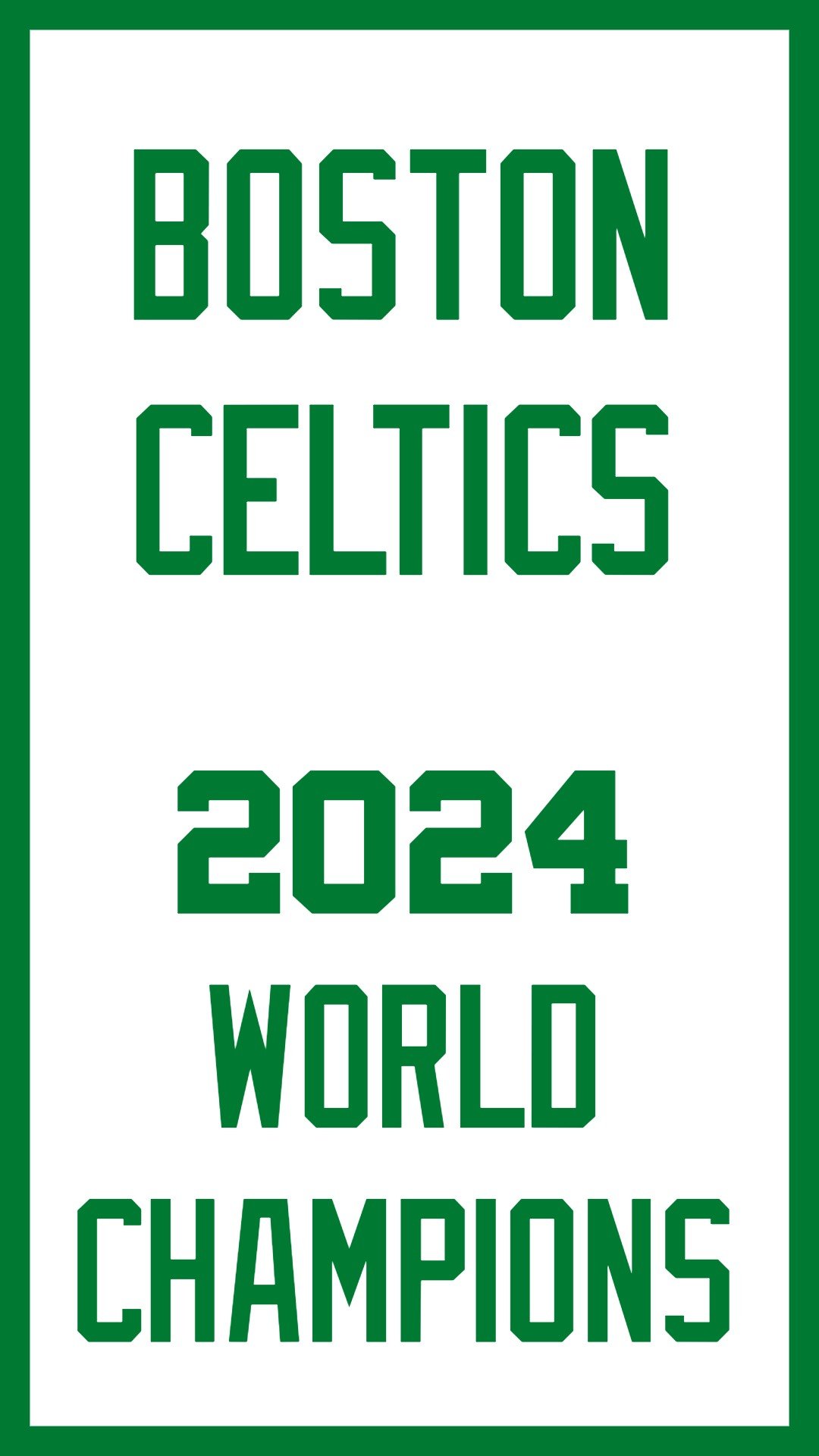 Boston Celtics NBA Champions 2024 wallpaper
