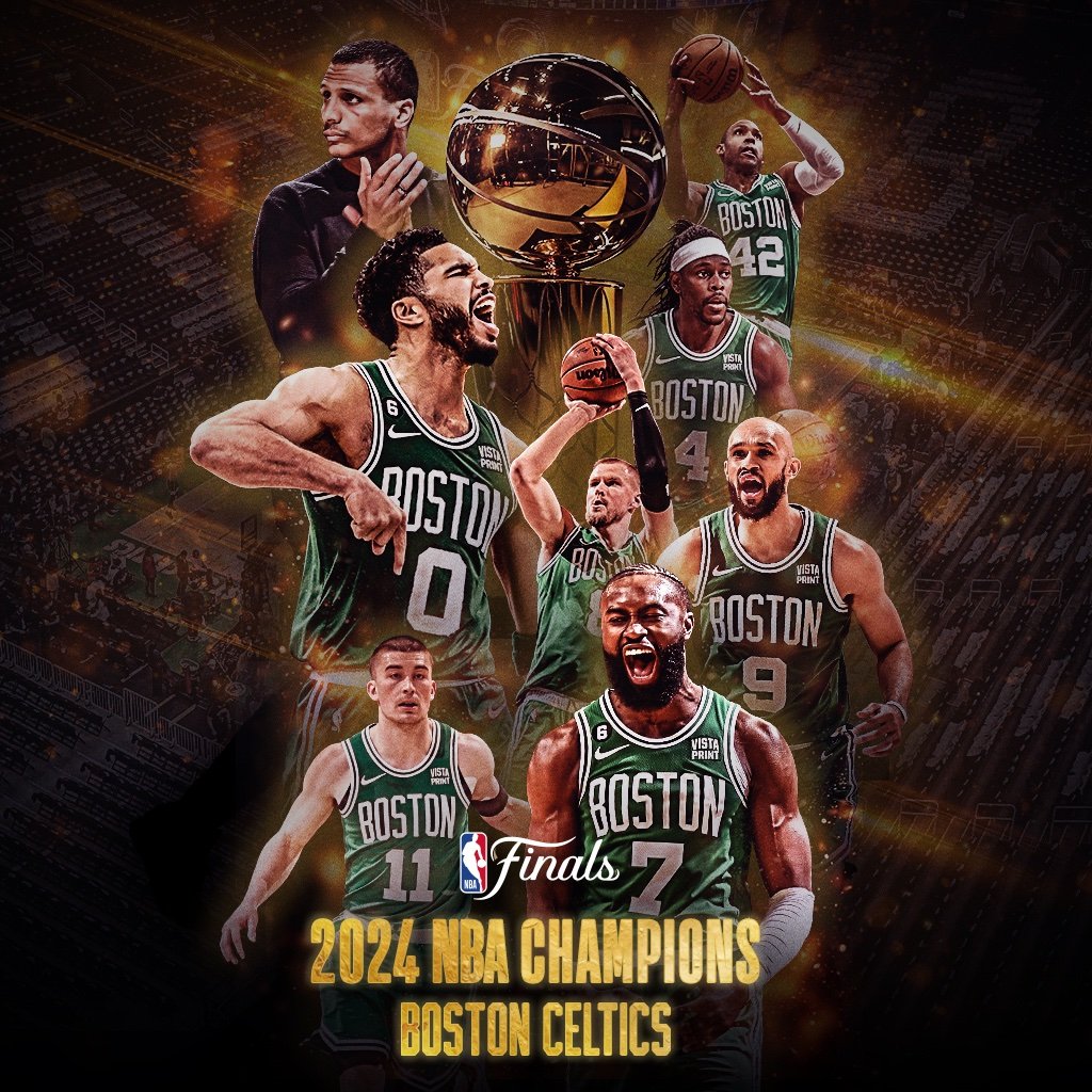 Boston Celtics NBA Champions 2024 wallpaper