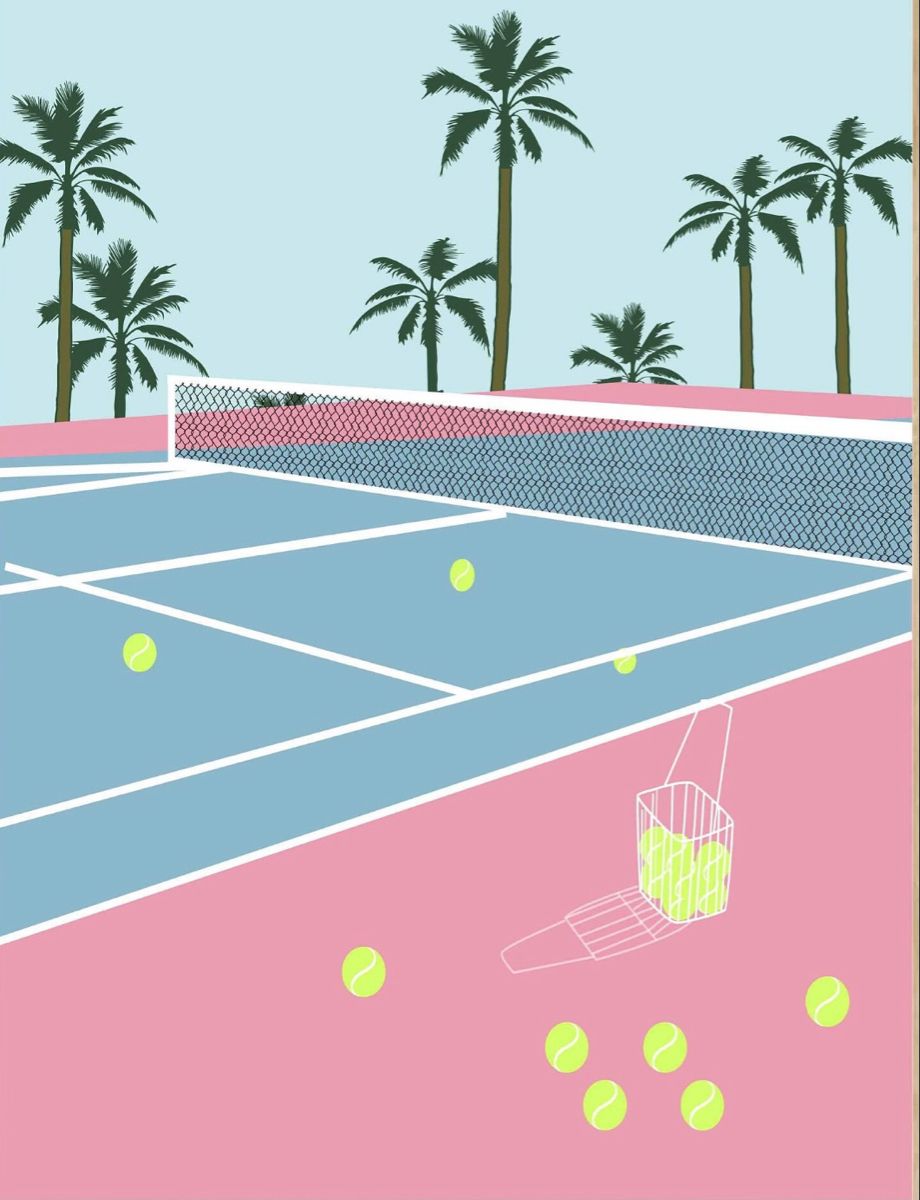 Tennis Poster for Your Art Collage Wall