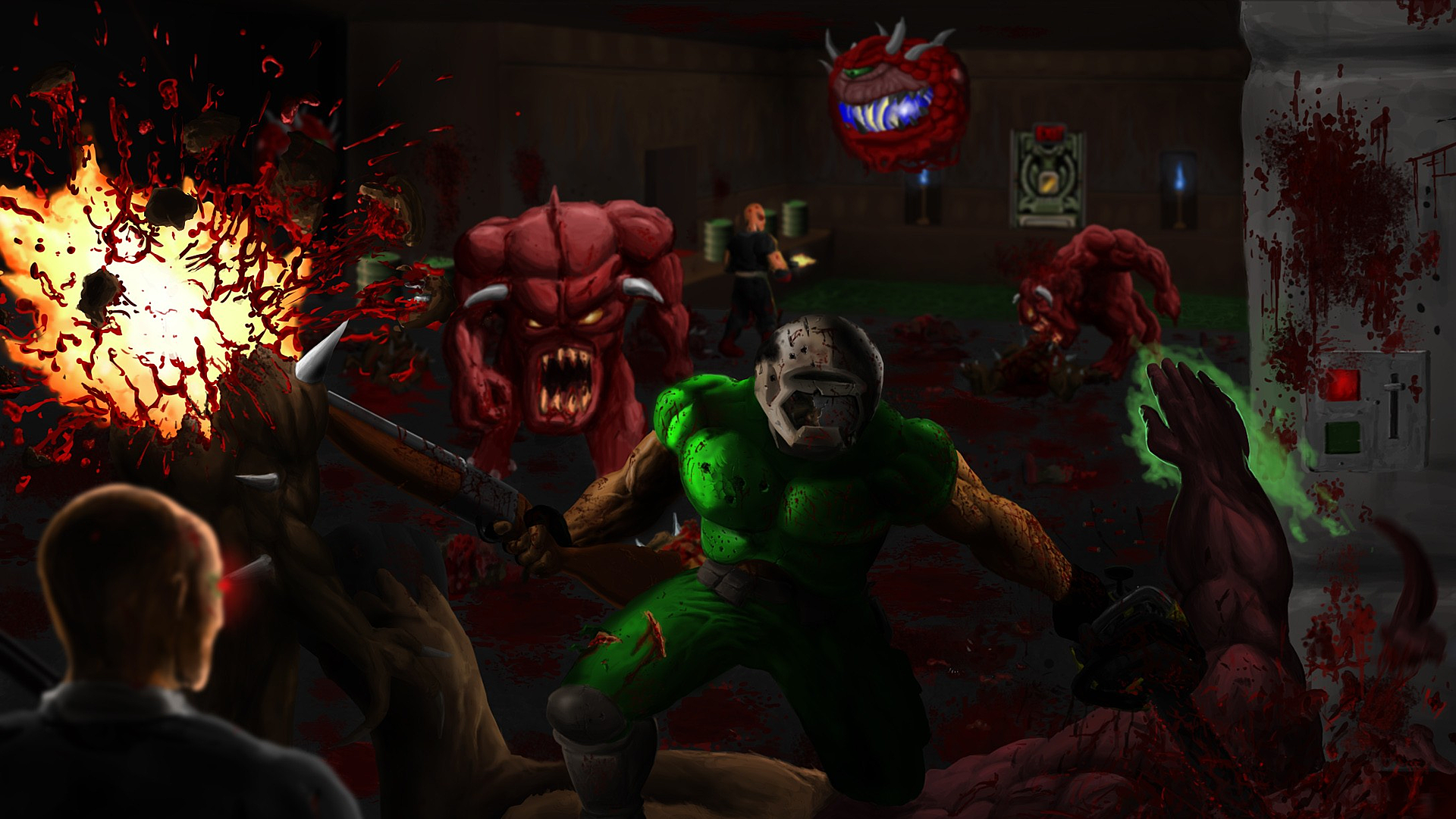 Game Brutal Doom HD Wallpaper