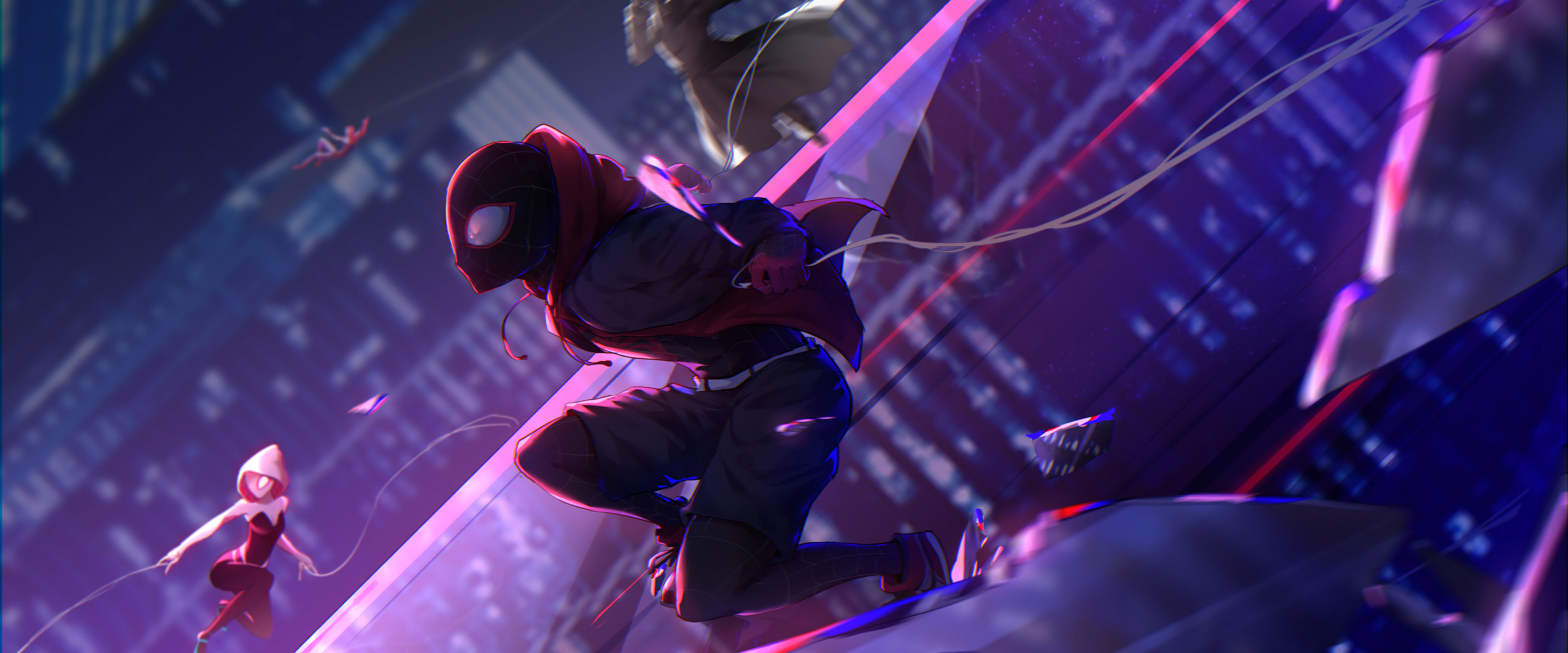 Spider Verse Miles Morales 8K Wallpaper